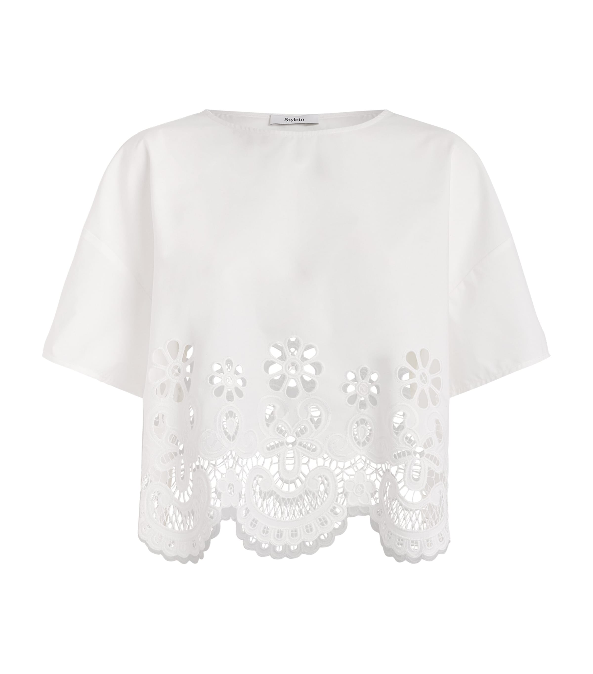 Stylein Womens Eyelet Jassira Blouse White Image 1