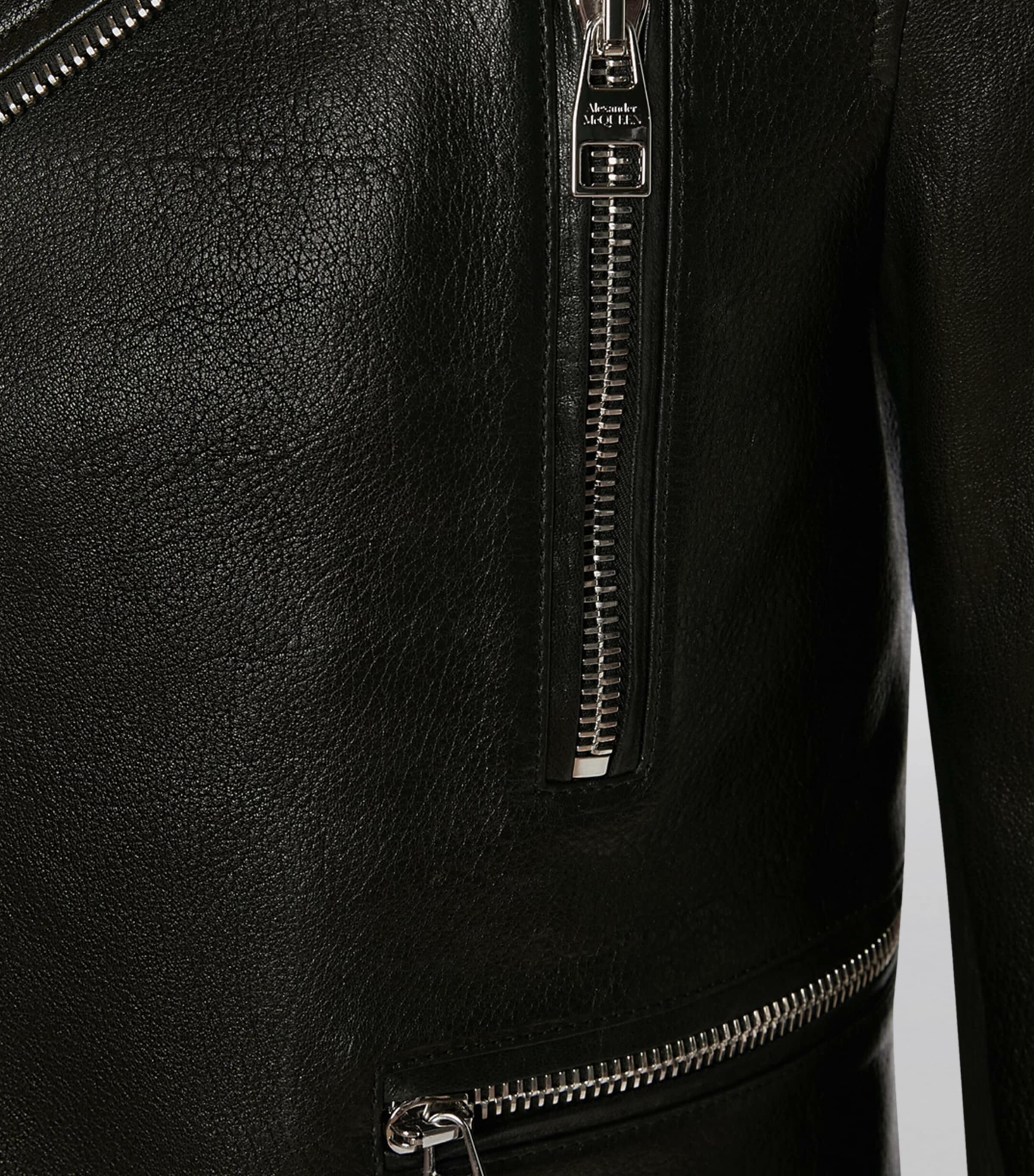 Leather Biker Jacket 1000 Image 5