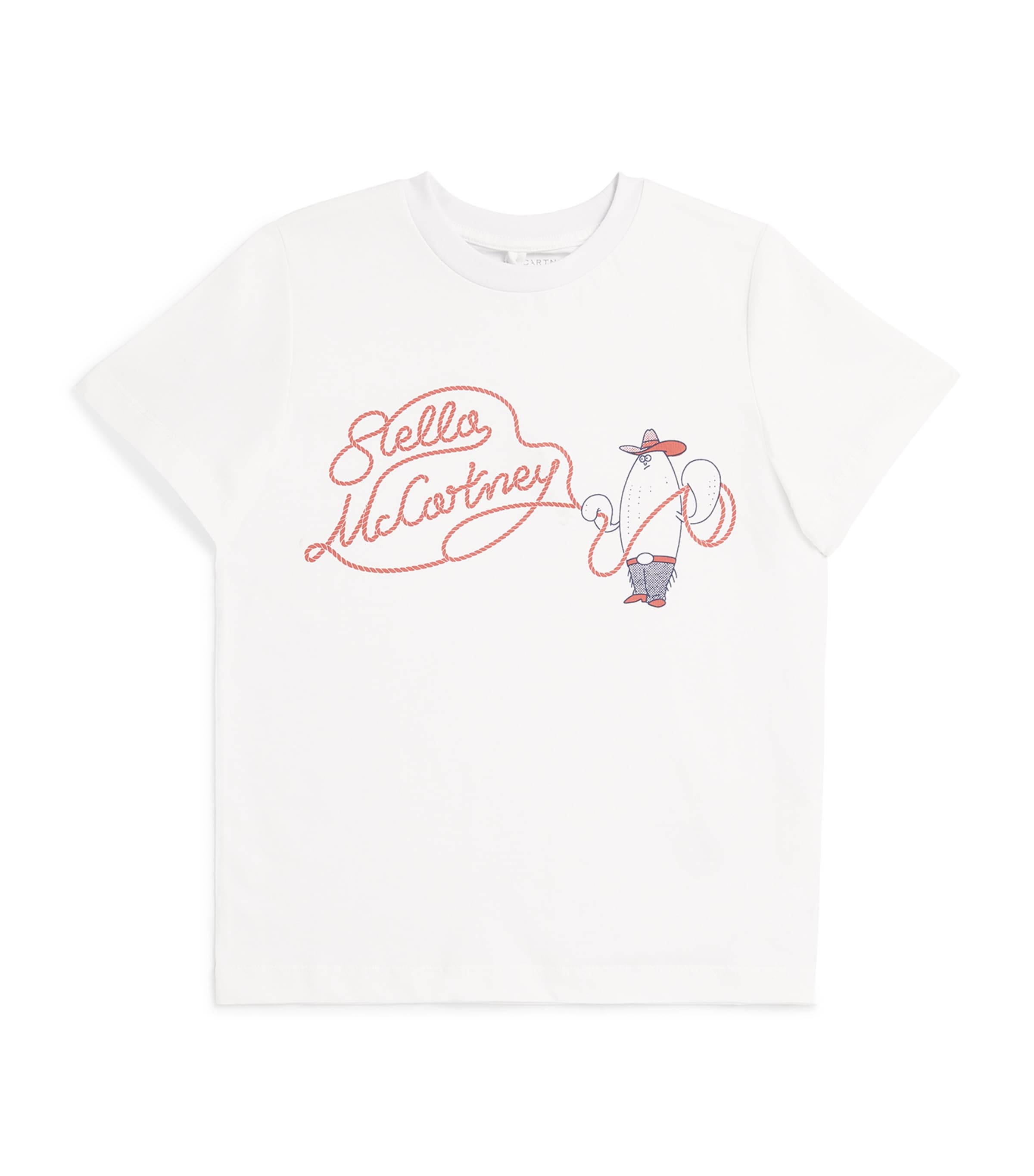 Stella McCartney Kids Cotton Lasso T-Shirt (3-14 Years) White Image 1