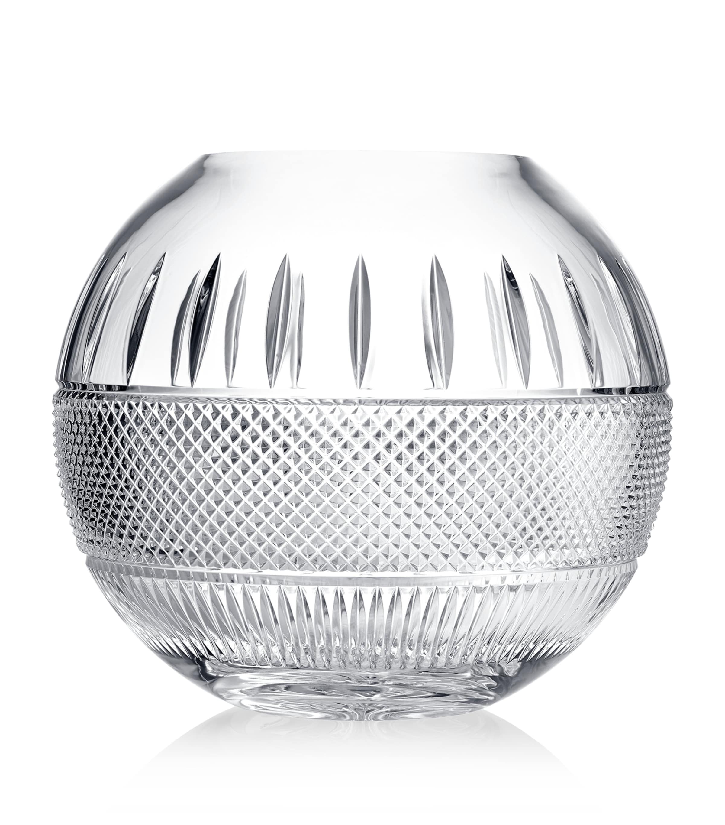 Waterford Crystal Mastercraft Irish Lace Rose Bowl In Transparent