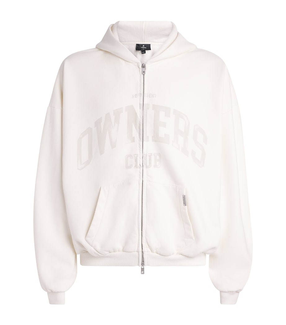 Represent Mens Cotton Owners Club Hoodie Chalk Image 1