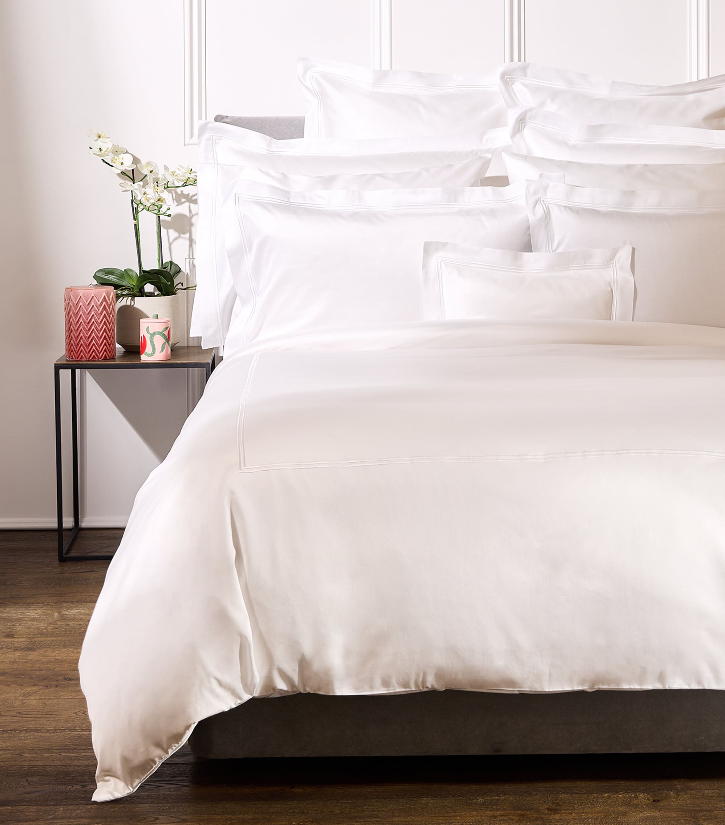 Shop Peter Reed Pendle Square Pillowcase In White