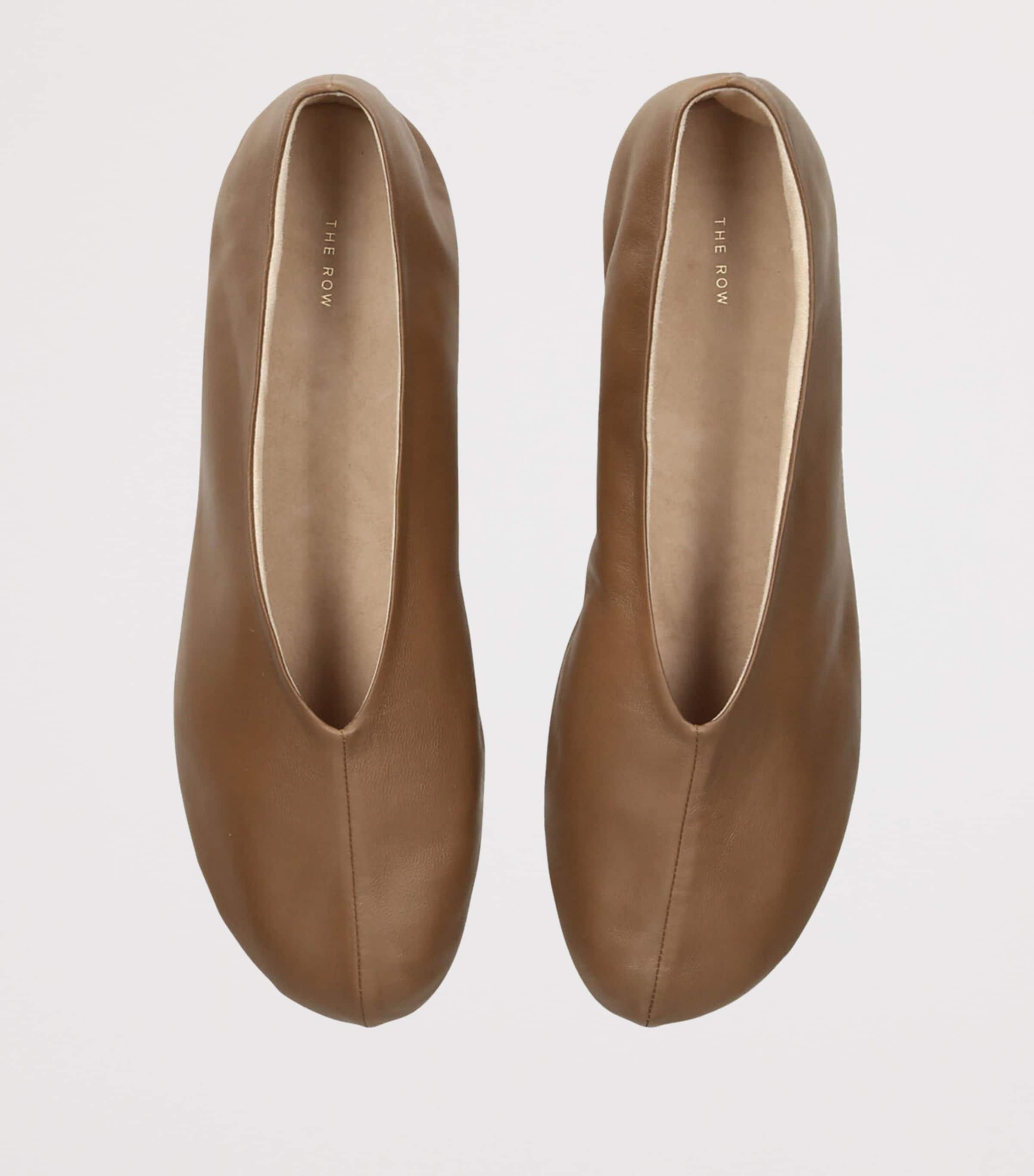 Nappa Leather Slip-On Shoes MID BROWN Image 4