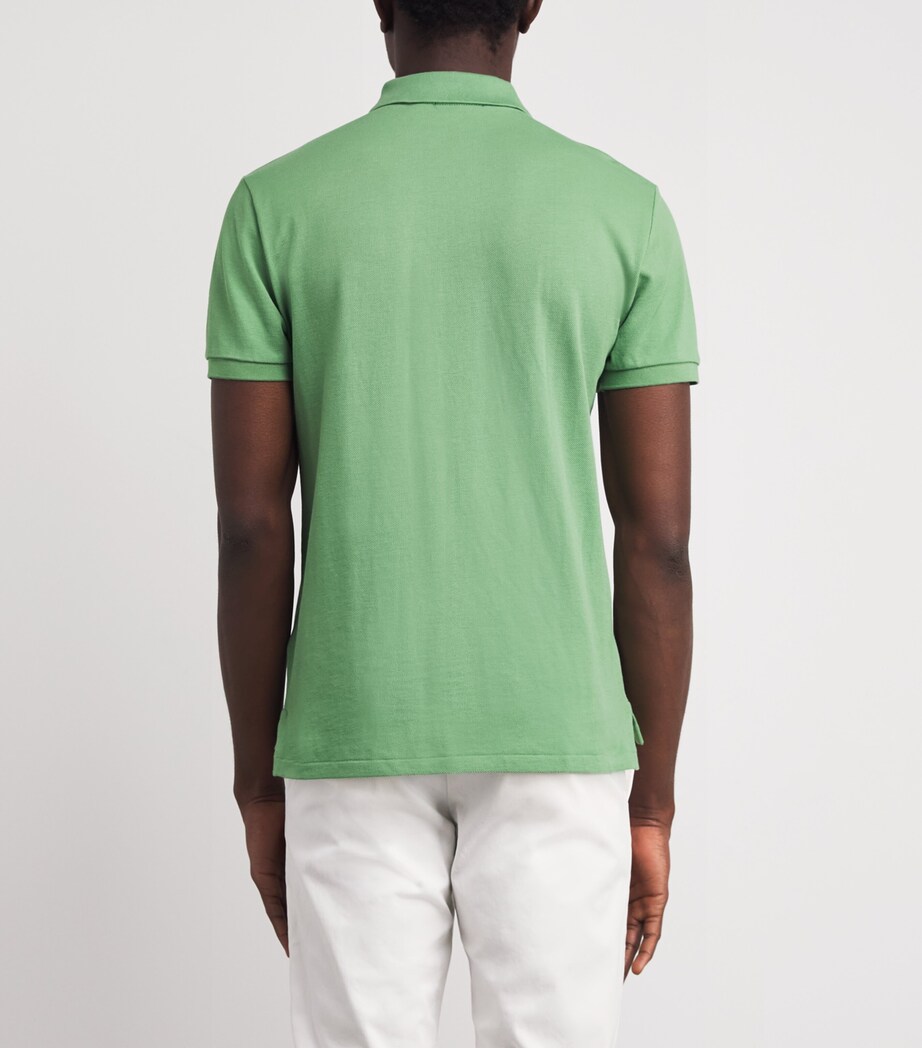 Cotton Mesh Custom-Fit Polo Shirt OUTBACK GREEN Image 4