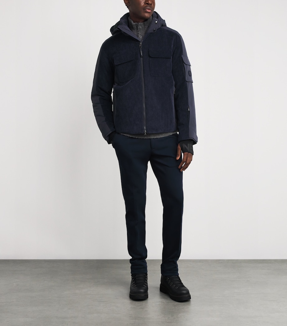 Down Corduroy Cobe Ski Jacket 464-NAVY Image 2