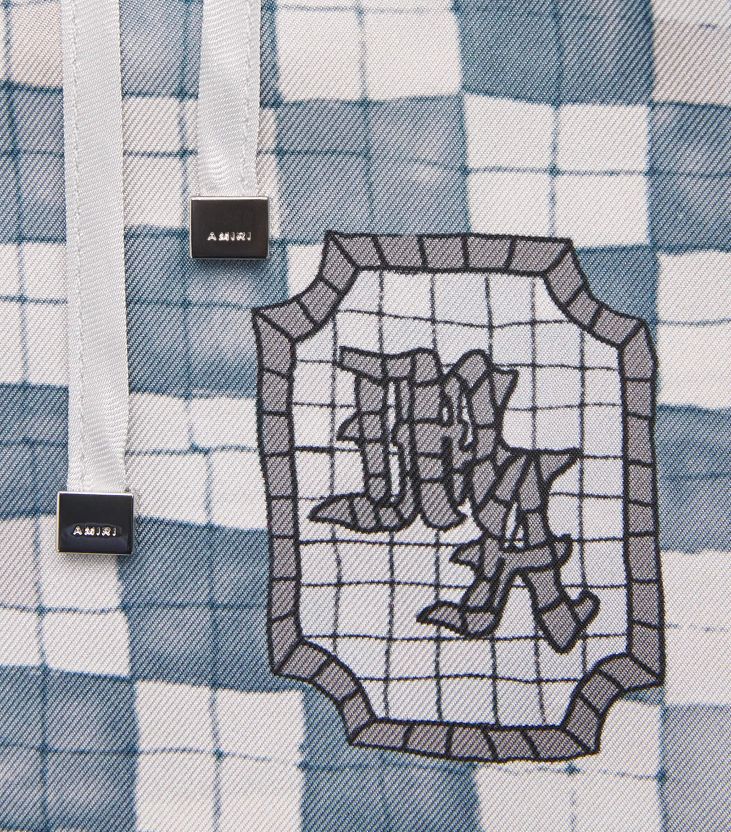 AMIRI Mens Château Crest Shorts Steel Image 6