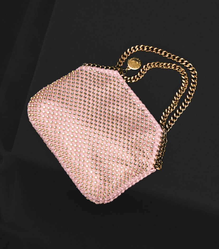 Stella McCartney Rose Collection Mini Falabella Top-Handle Bag Dusty Rose Image 6