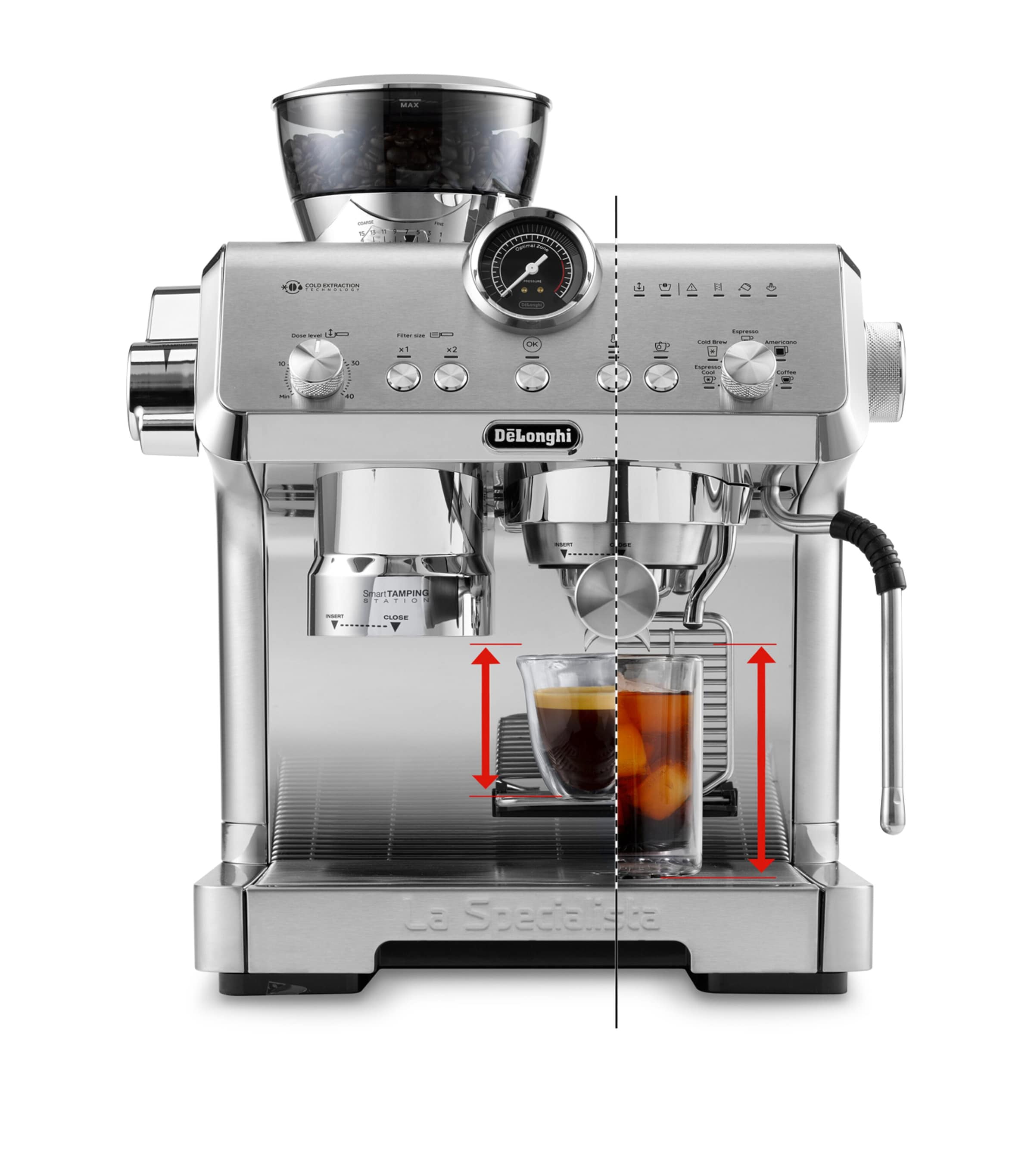 De'Longhi La Specialista Opera Coffee Machine Silver Image 5