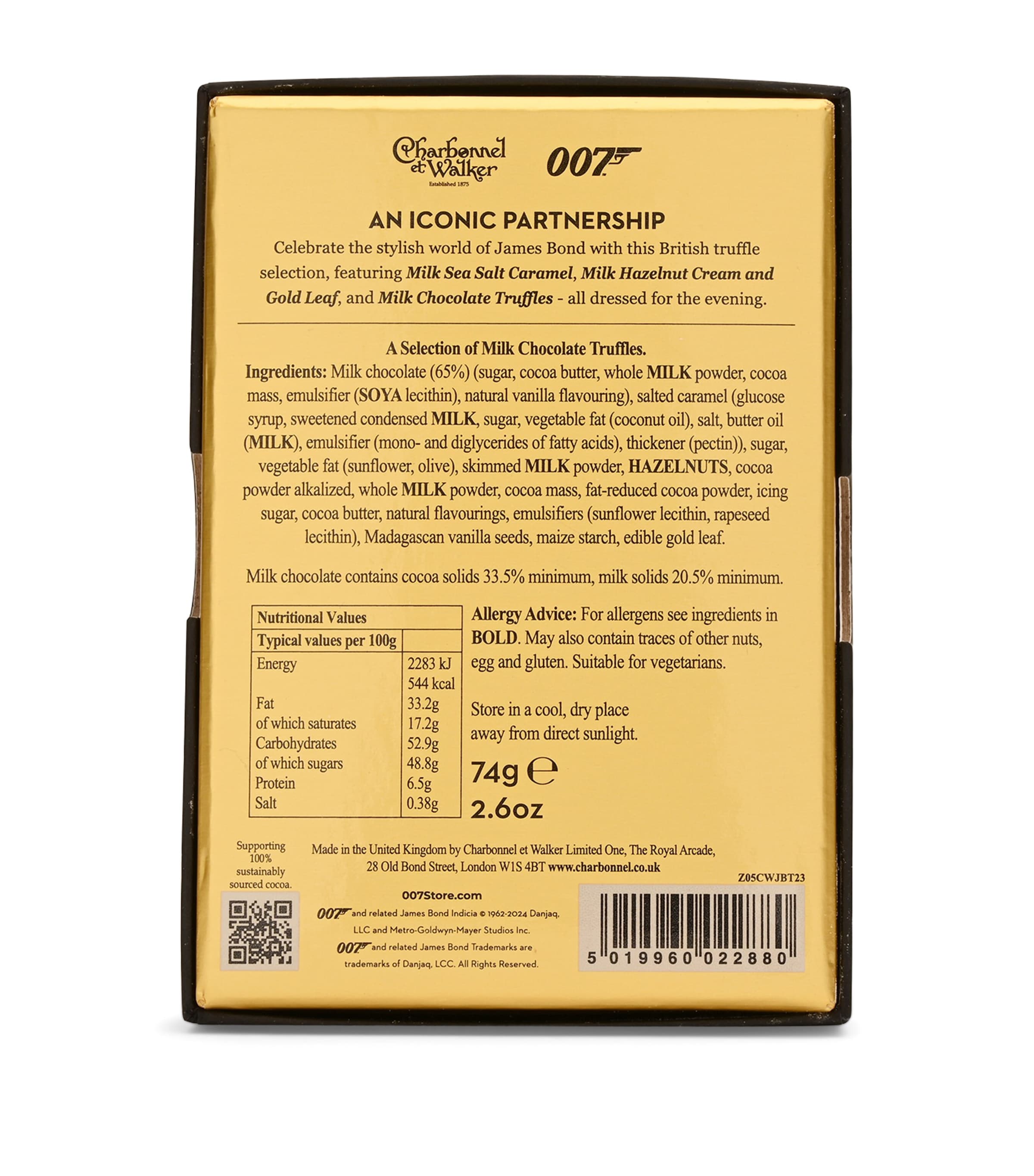 James Bond Tuxedo British Truffle Selection (74g) NO COLOUR Image 5