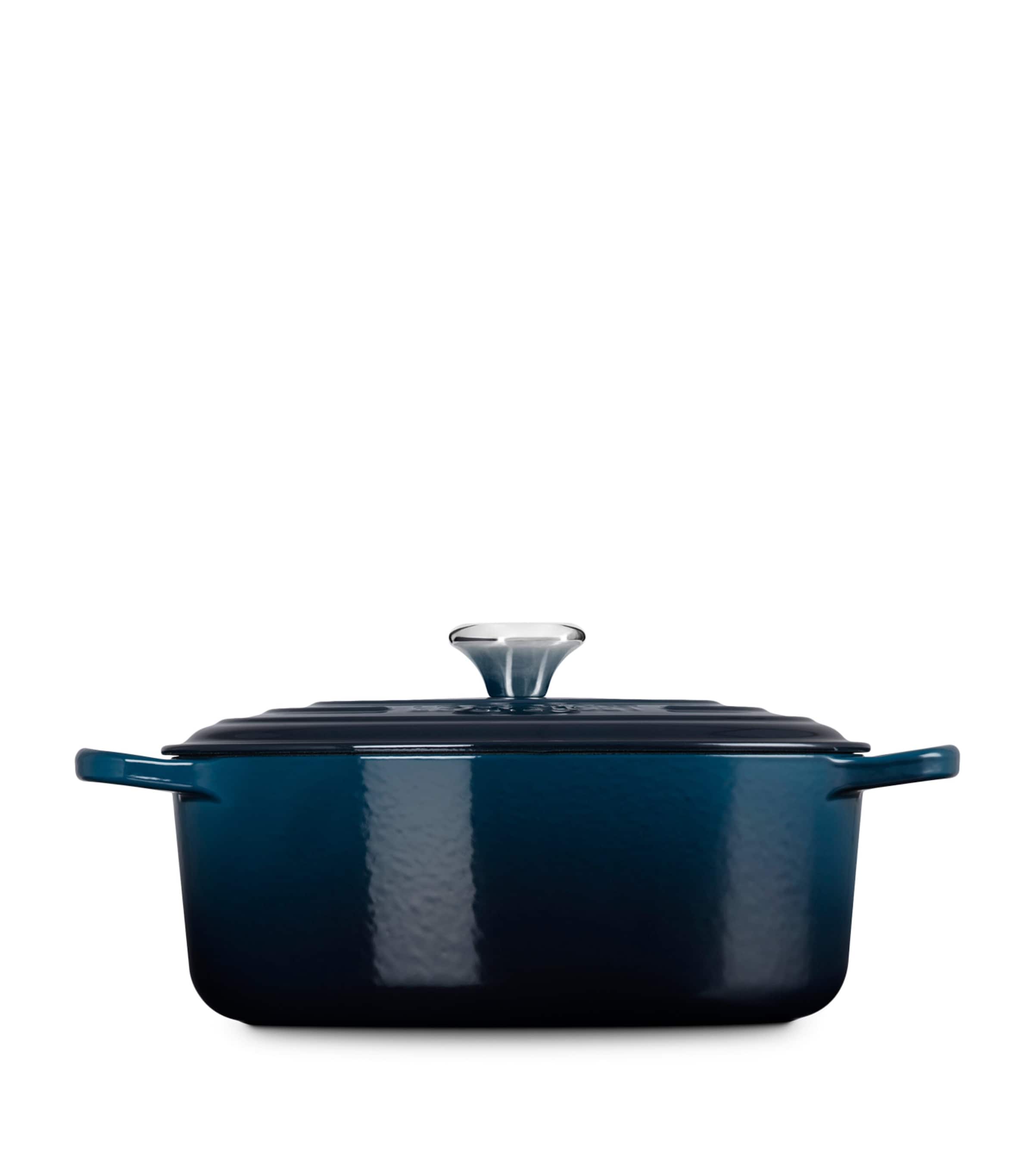 Cast Iron Signature Casserole Dish (29cm) BLUE Image 3