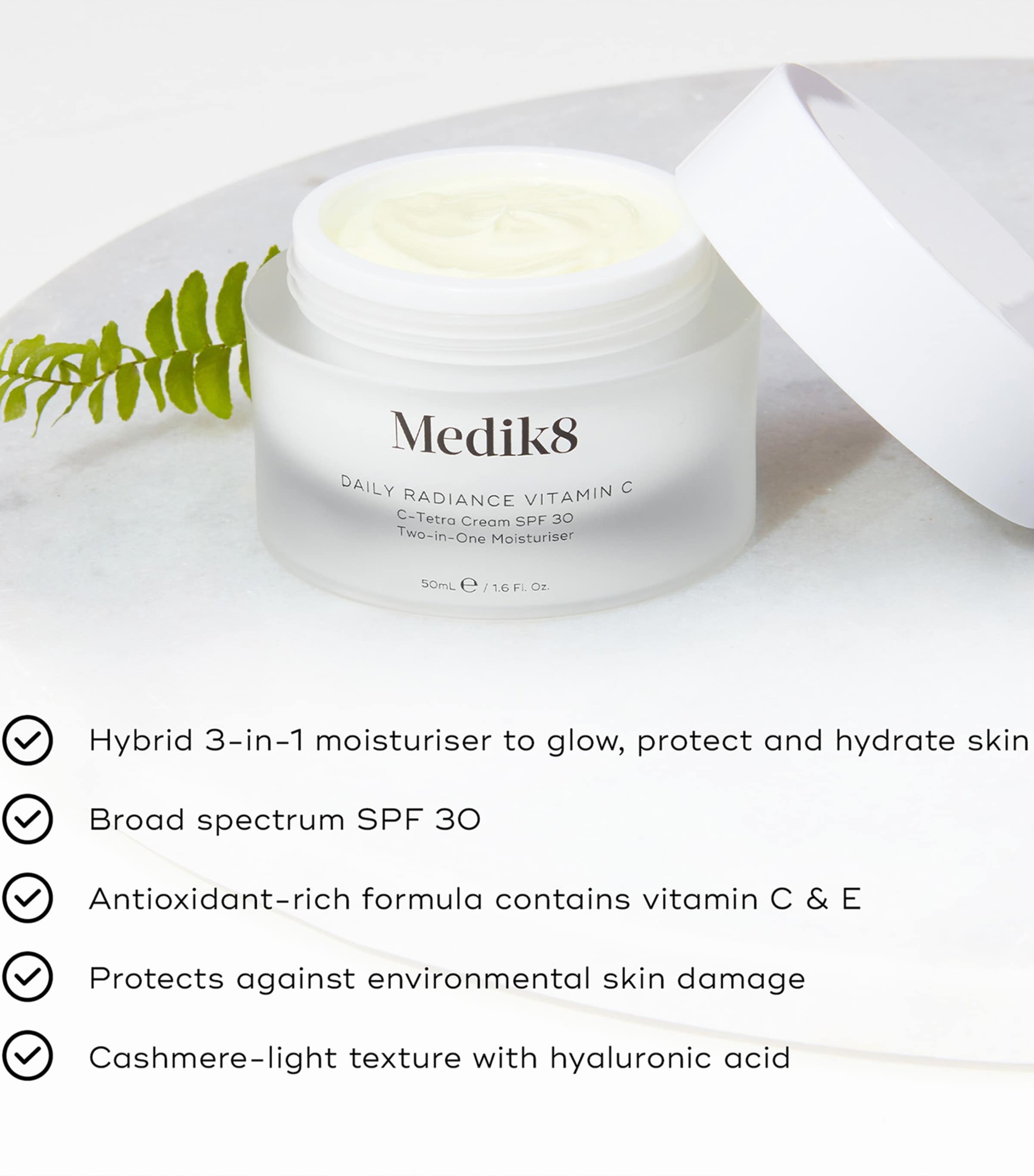 Medik8 Daily Radiance Vitamin C Cream SPF 30 (50ml) | Harrods US