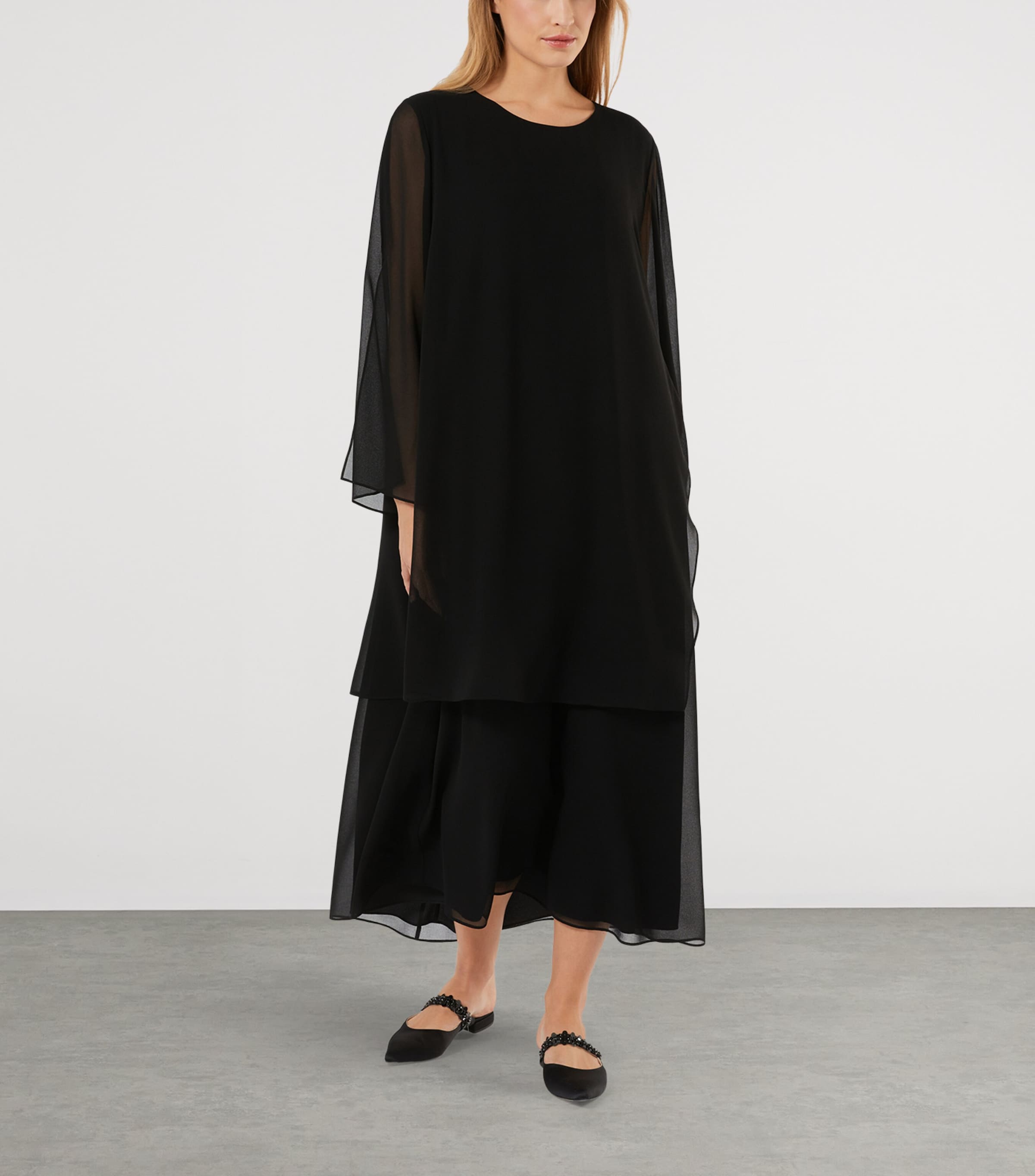 Satin Embellished Mules BLACK Image 2