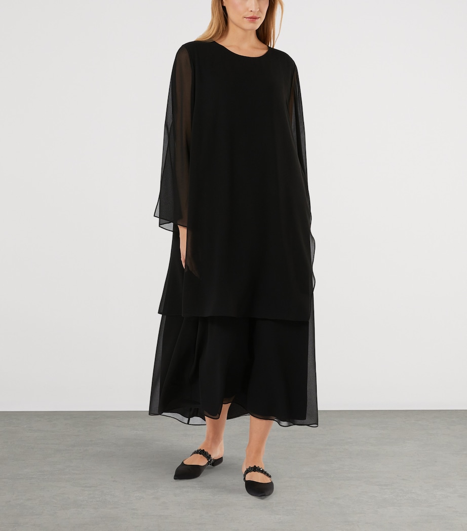 Satin Embellished Mules BLACK Image 2