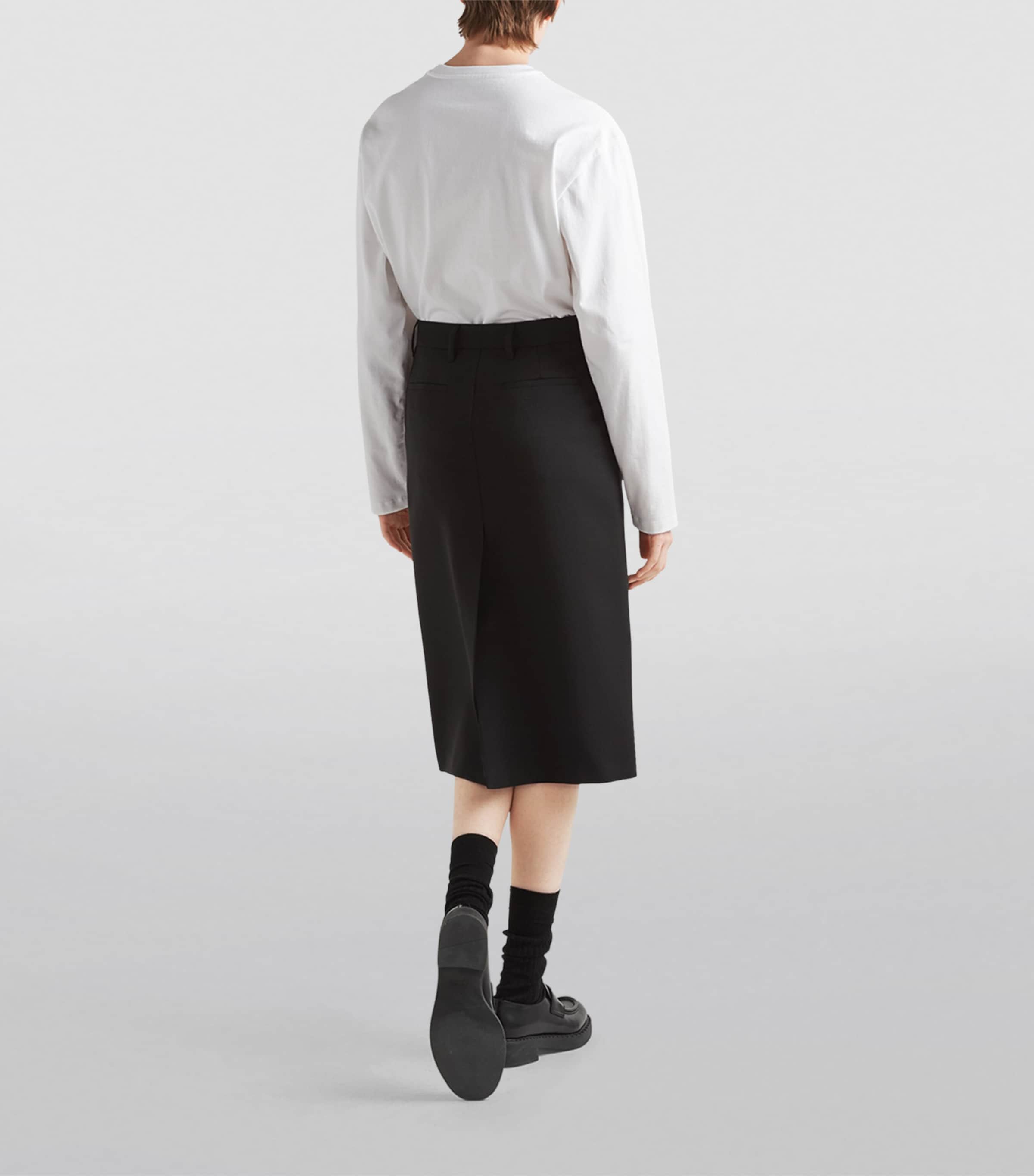 Prada Womens Triangle Long-Sleeve T-Shirt Image 4