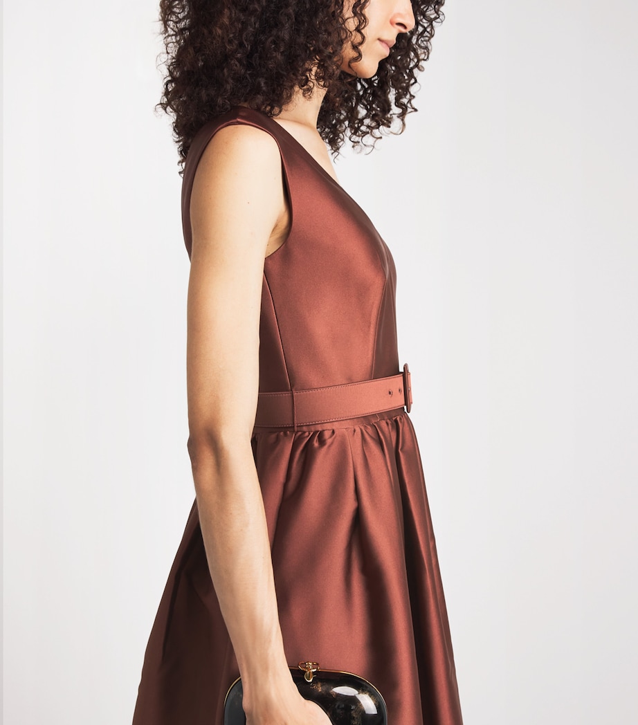 Roland Mouret Womens Taffeta Midi Dress Coco Image 5