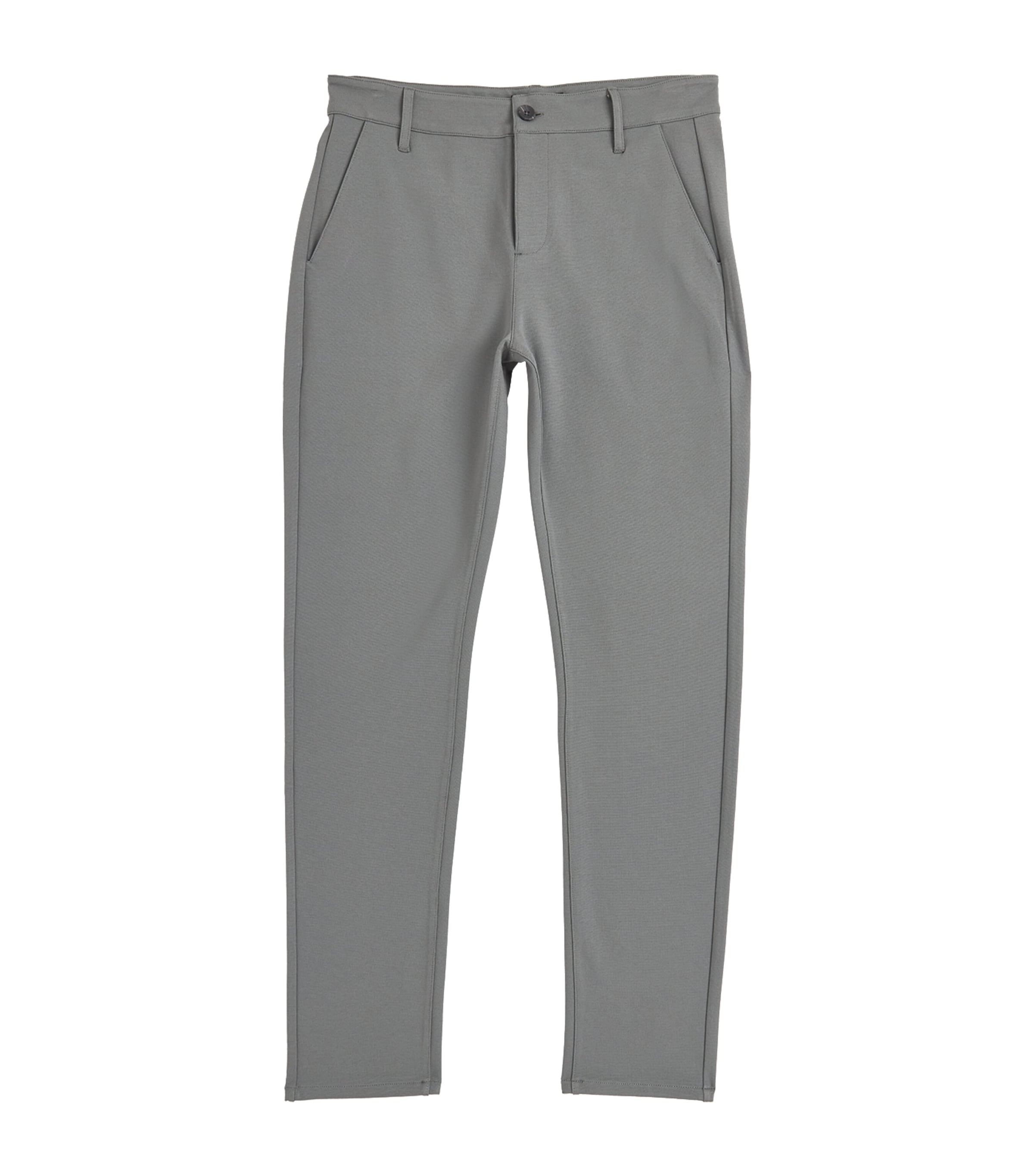 Shop Paige Straight-fit Stafford Trousers In Grey