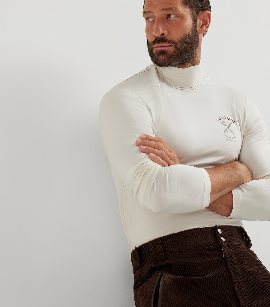 Silk High-Neck Sweater C8238 Image 4