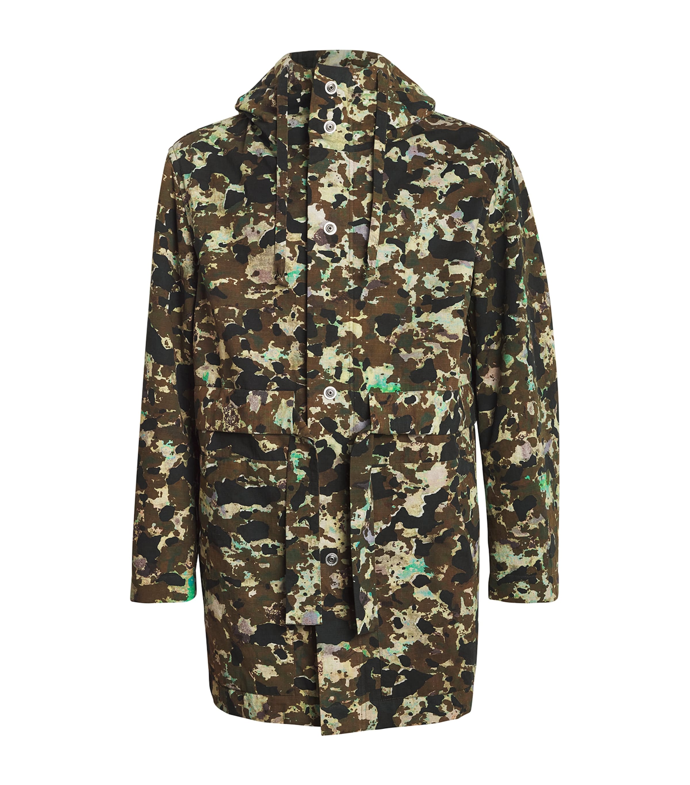 Craig Green Camouflage Hooded Anorak In Green