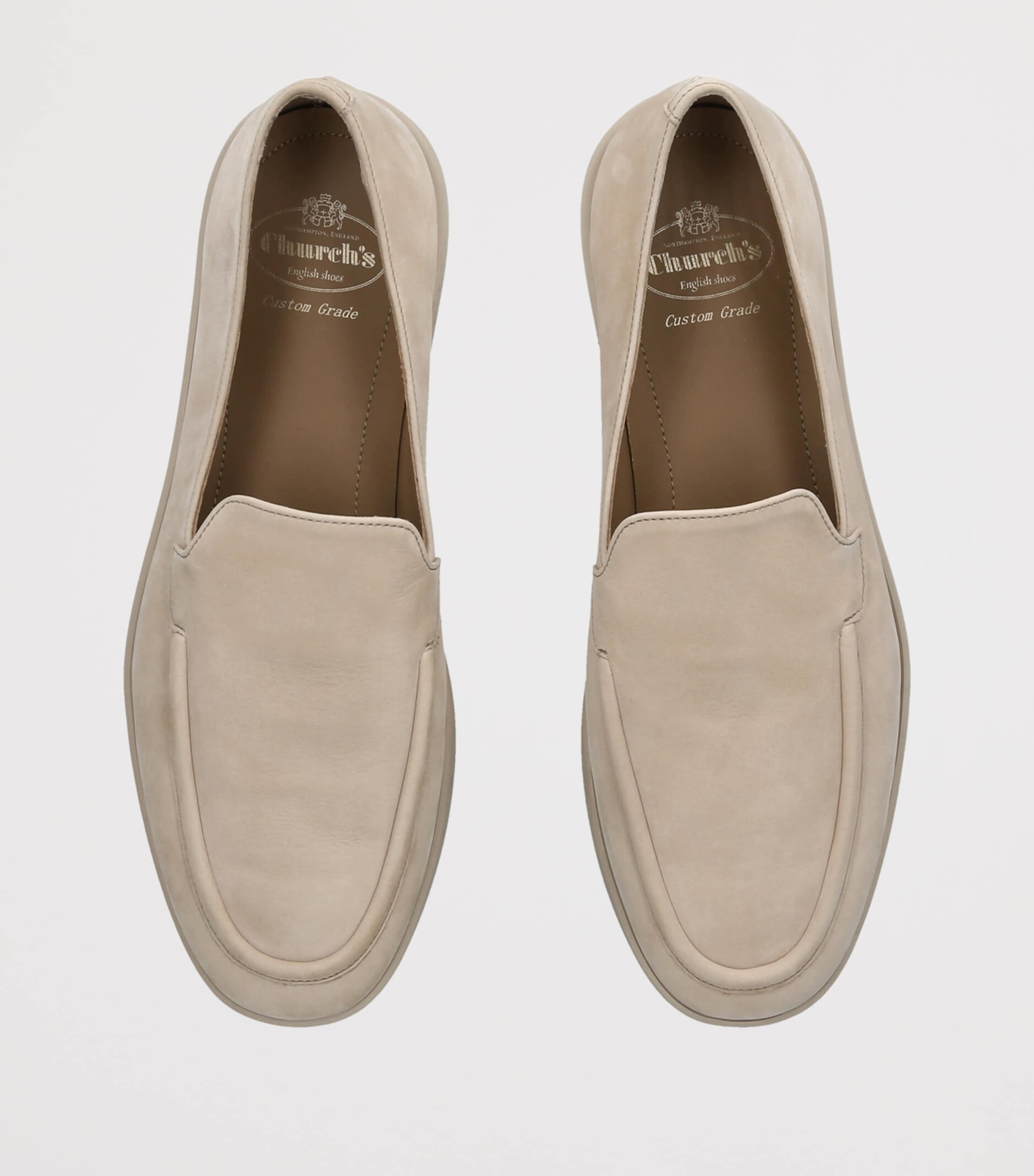 Church's Nubuck Suede Stanley Loafers Bone Image 3
