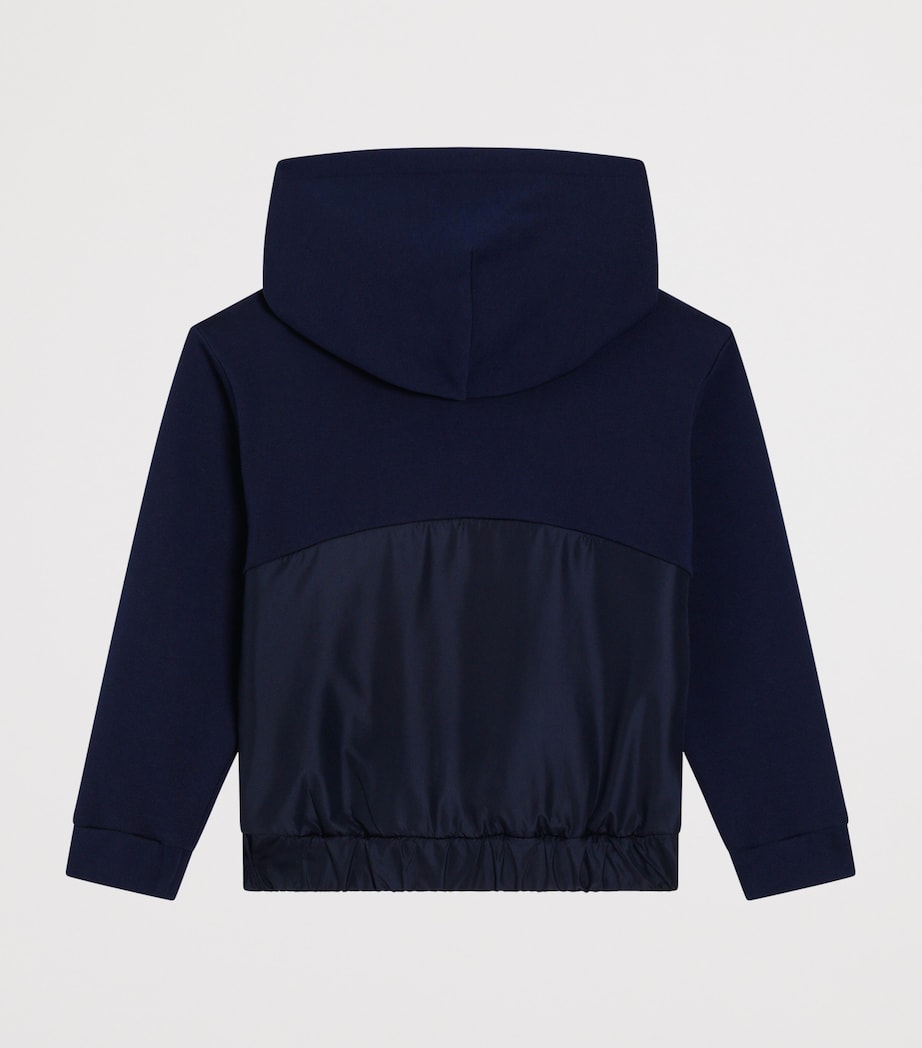 Cotton-Blend Logo Print Hoodie (8-12 Years) B3895-NAVY BLUE Image 2