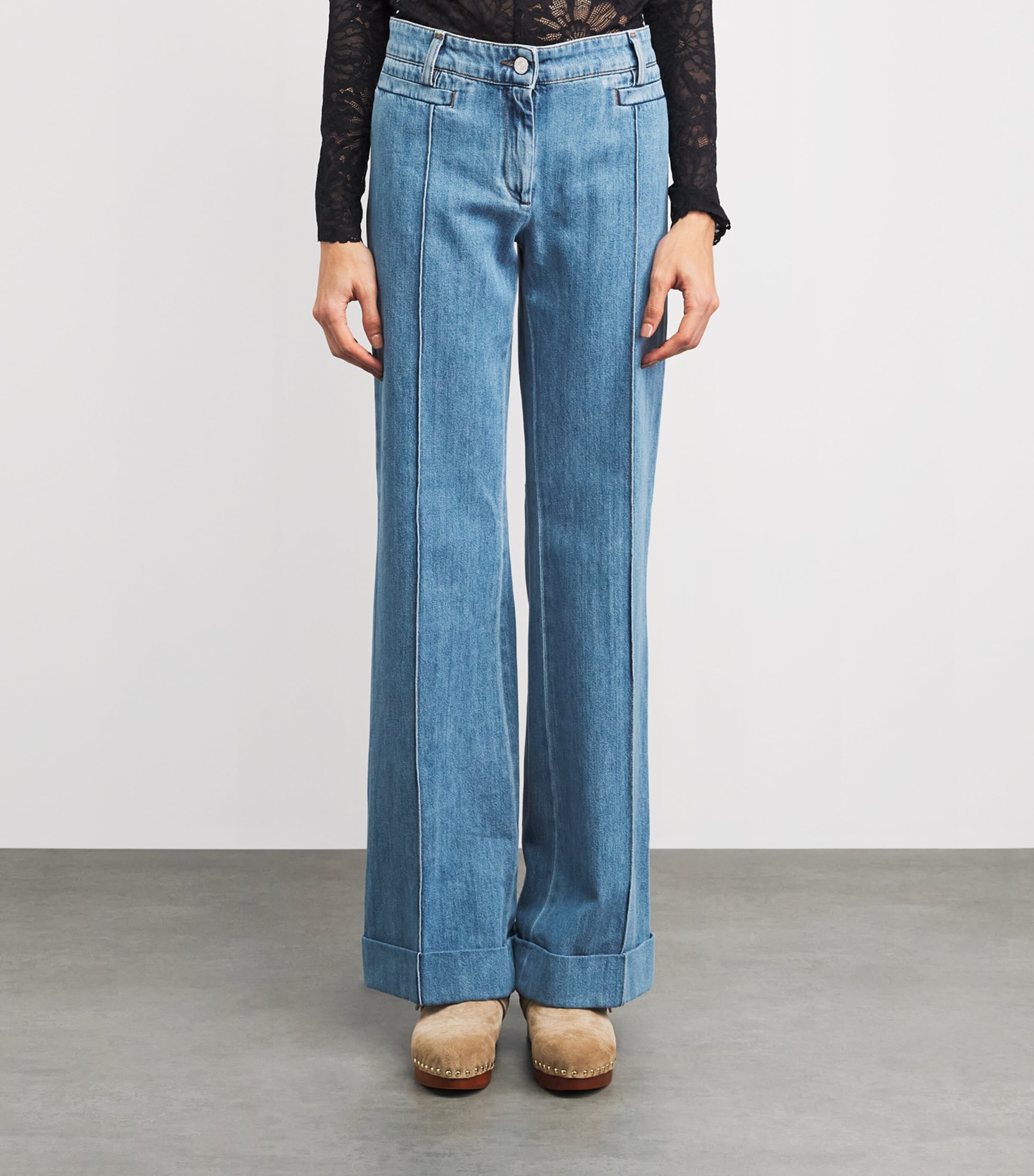 Missoni Womens Straight Jeans Med Blue Wash Image 4