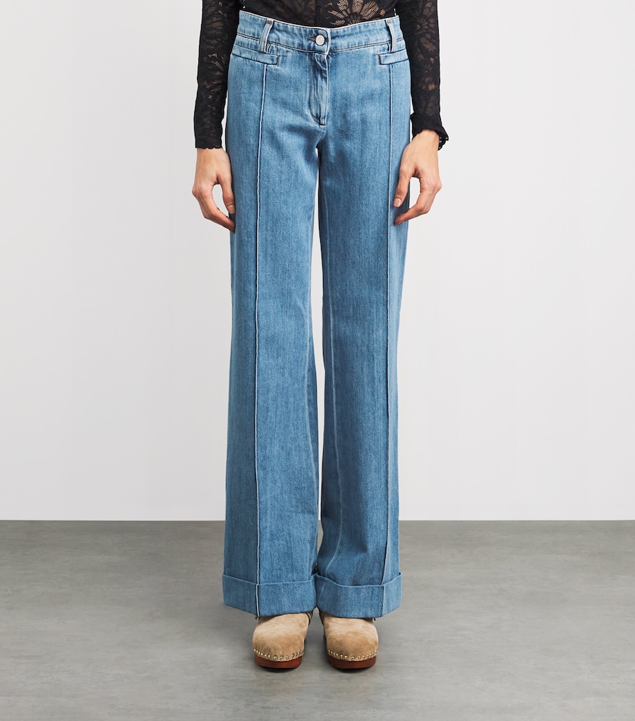 Missoni Womens Straight Jeans Med Blue Wash Image 4