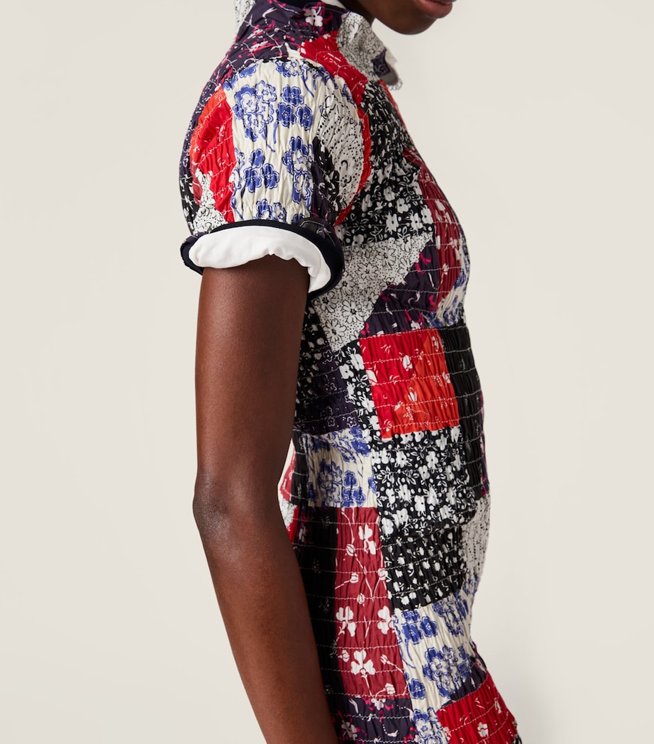 Patchwork Print Mini Dress F0055 Image 5