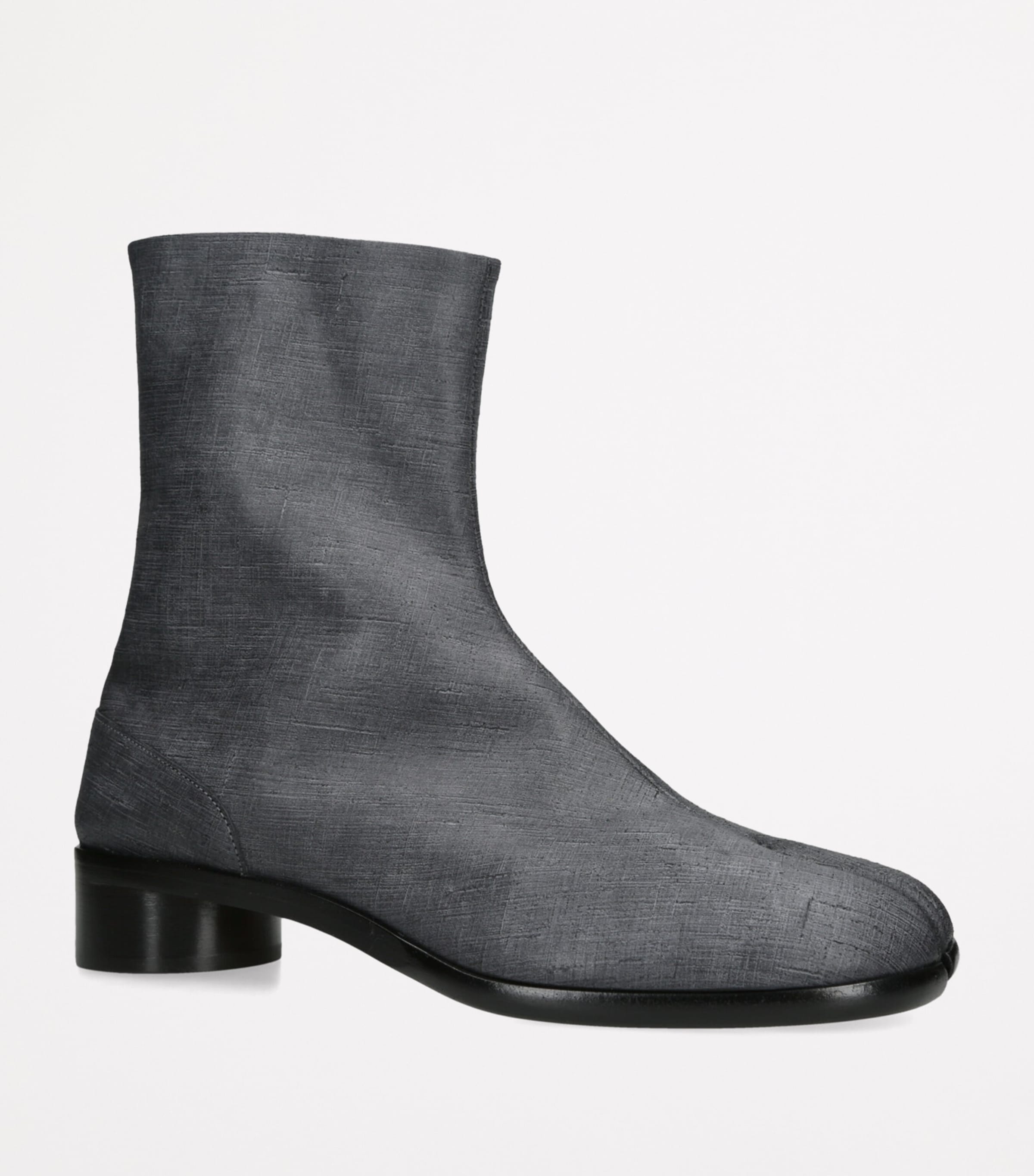 Maison Margiela Black Leather Tabi Ankle Boots 30 | Harrods US