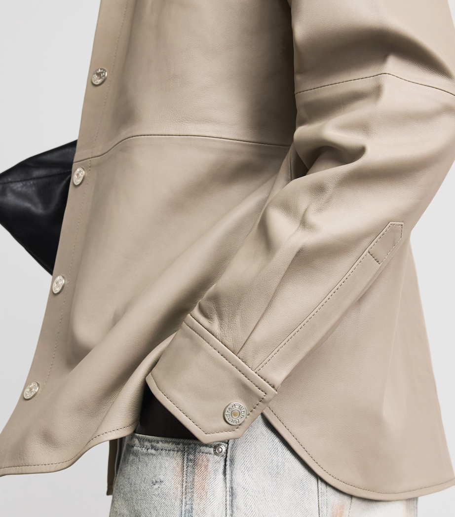 Won Hundred Mens Lambskin Adriel Shirt Rock Ridge Image 3