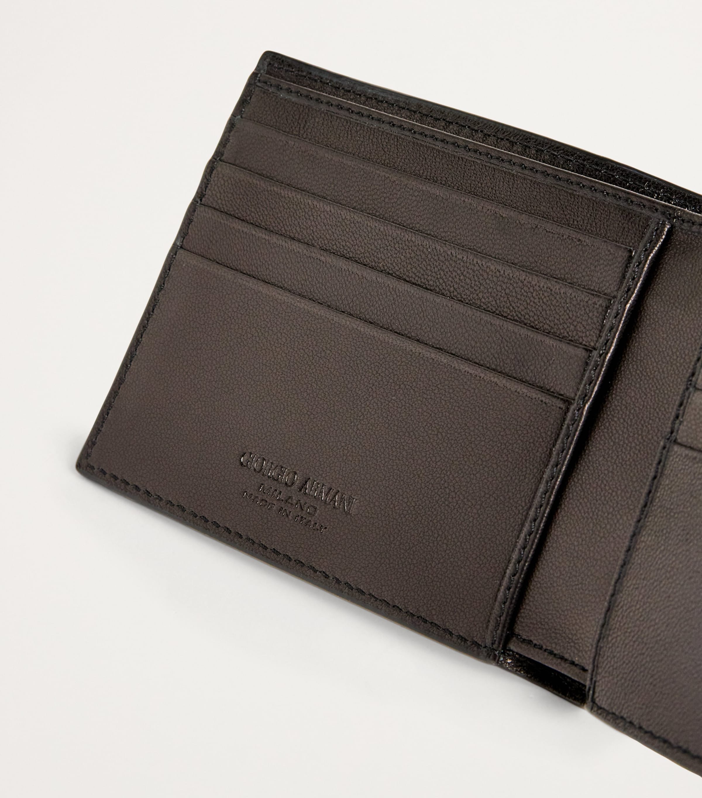 Giorgio Armani Lamb Leather Bifold Wallet | Harrods US