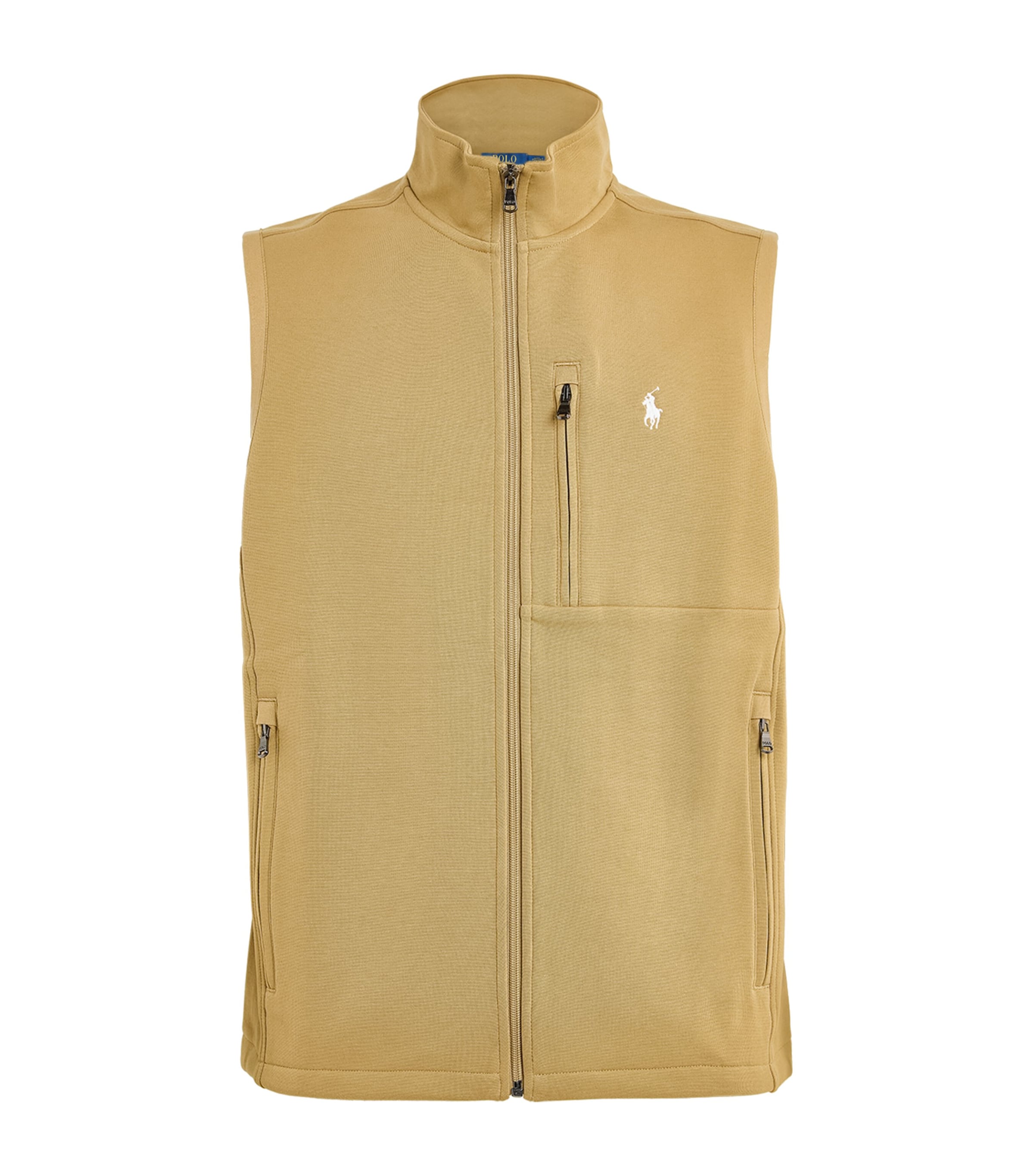 Polo Ralph Lauren Cotton-blend Gilet In Beige