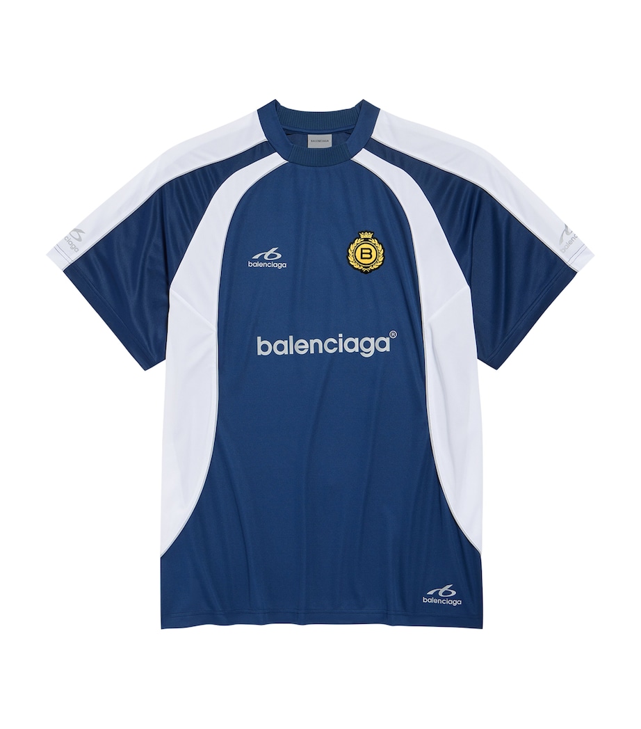Balenciaga Mens Contrast Sports T-Shirt Image 1