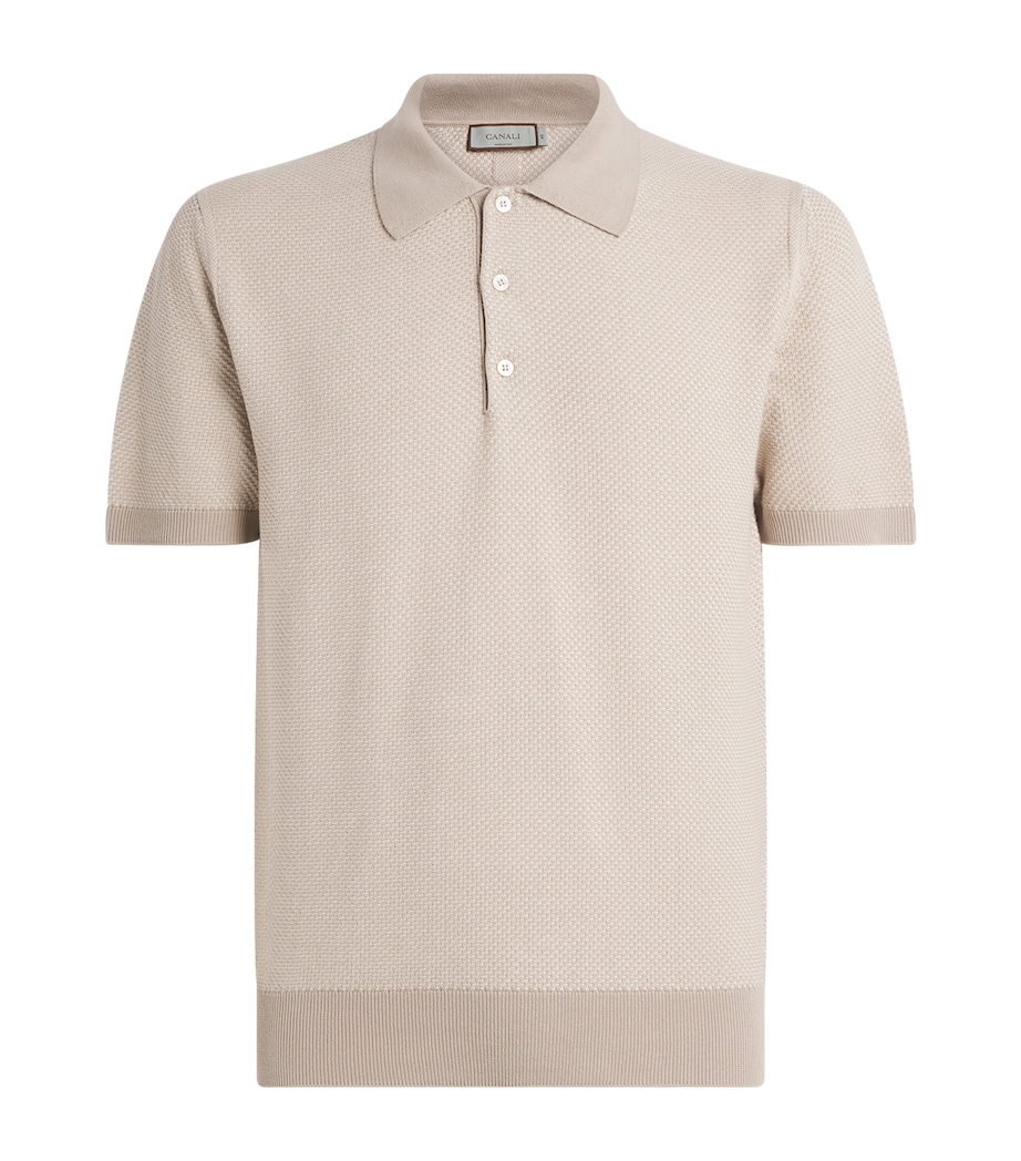 Cotton Knitted Polo Shirt 701 Image 1