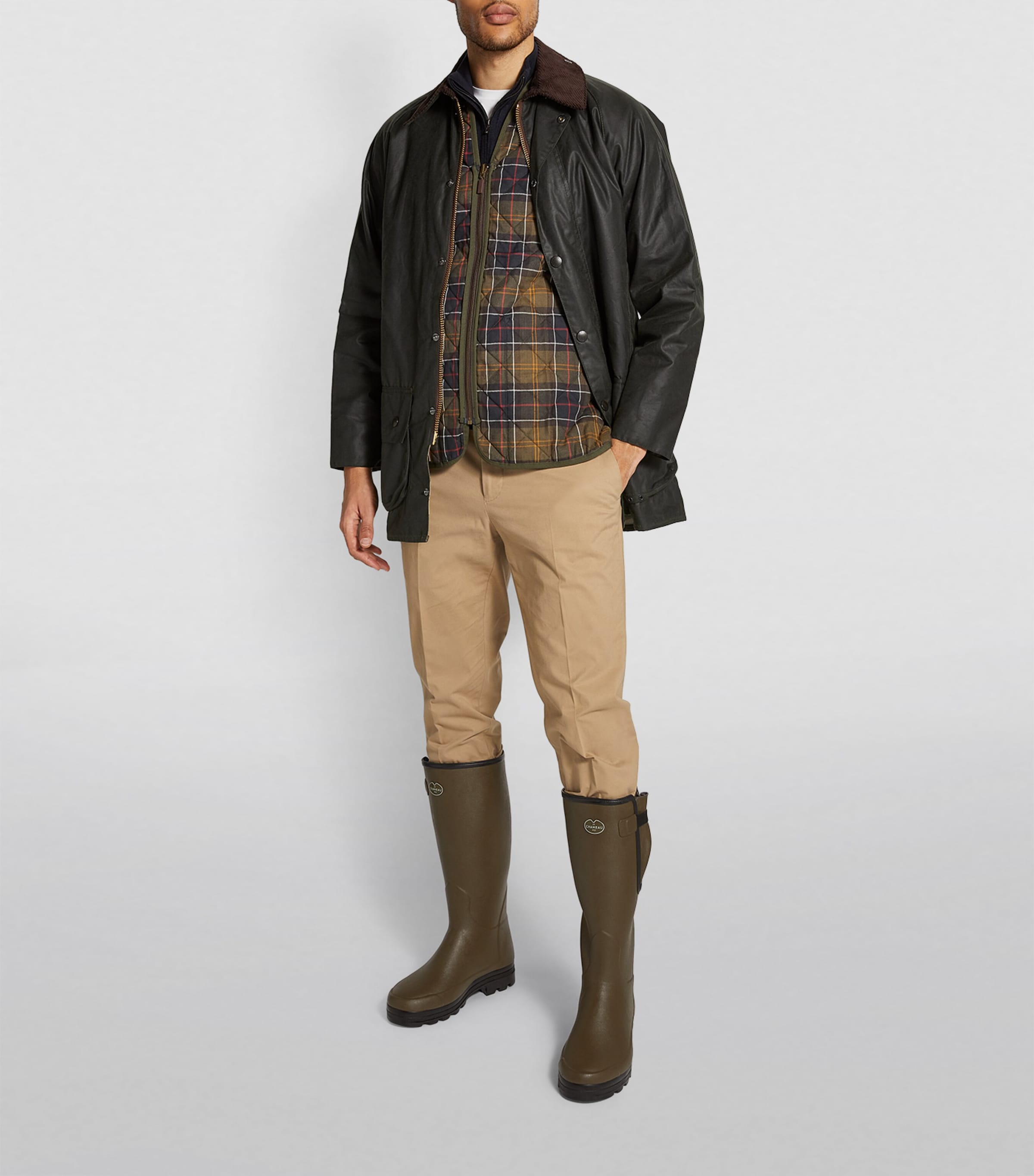 Quilted Gilet OLIVE Image 2