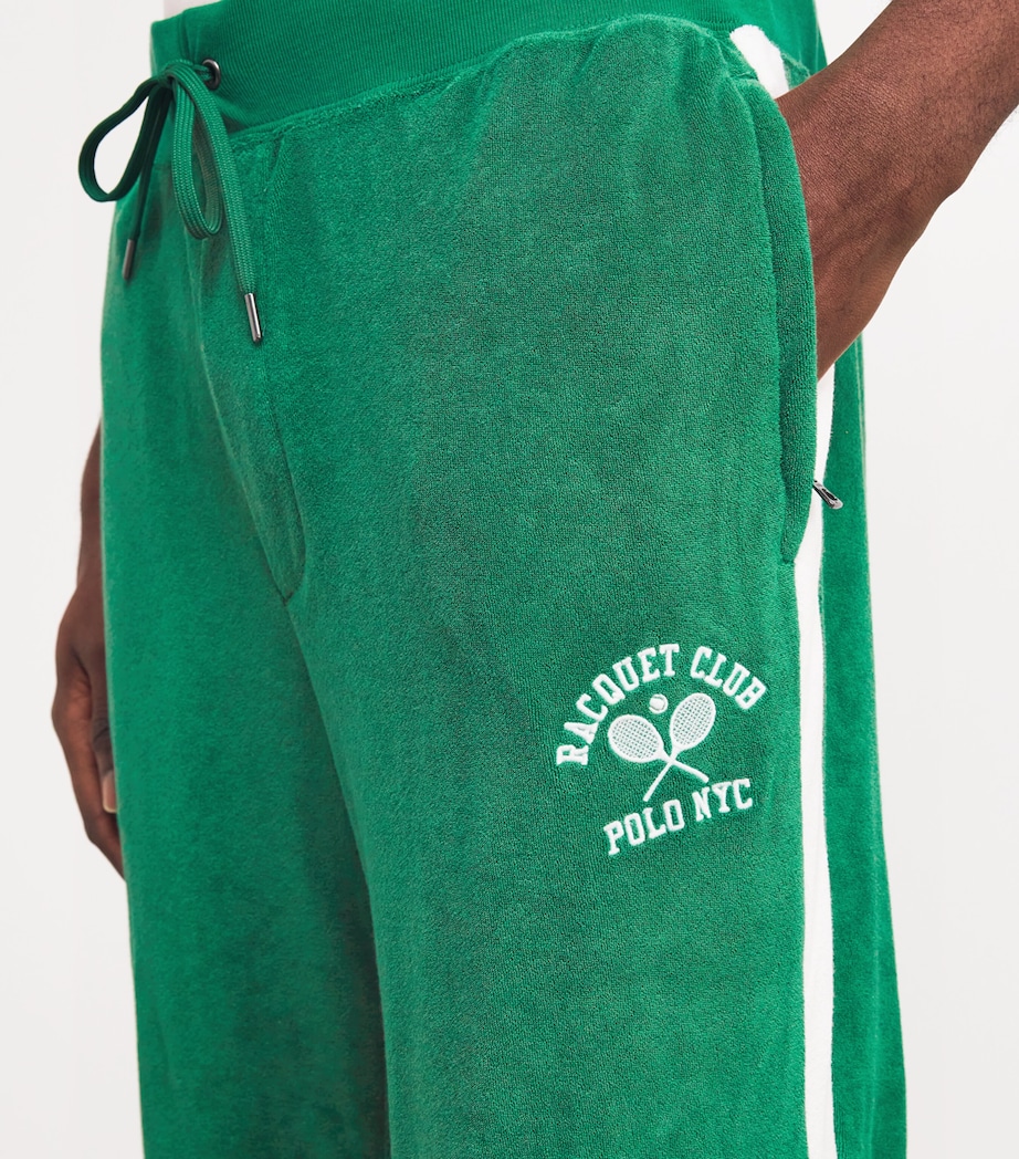 Racjet Ralph Polo Ralph Lauren Green Racquet Club Embroidery Sweatpants | Harrods US