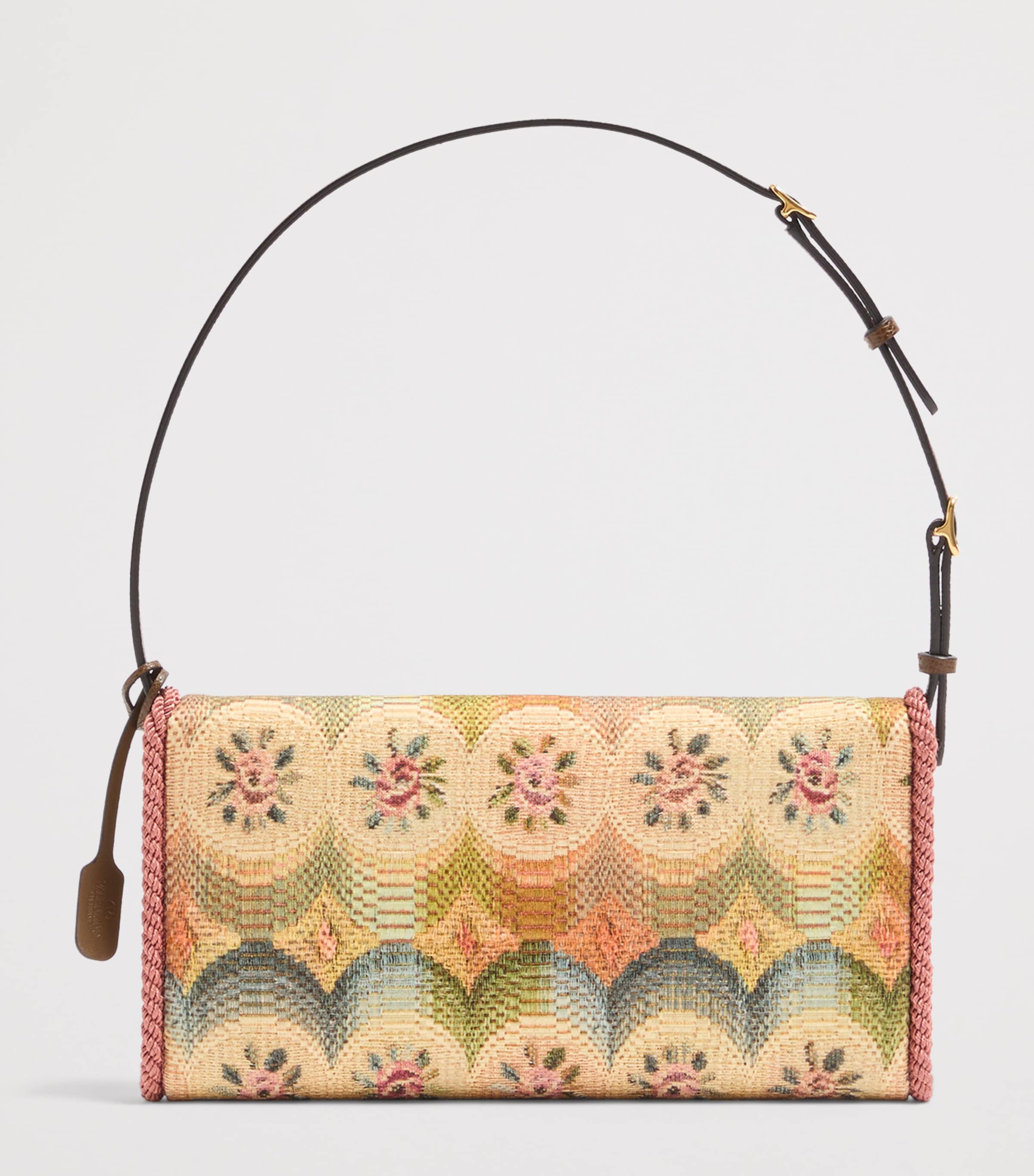 Small Floral Jacquard DeVain Shoulder Bag CYN Image 4