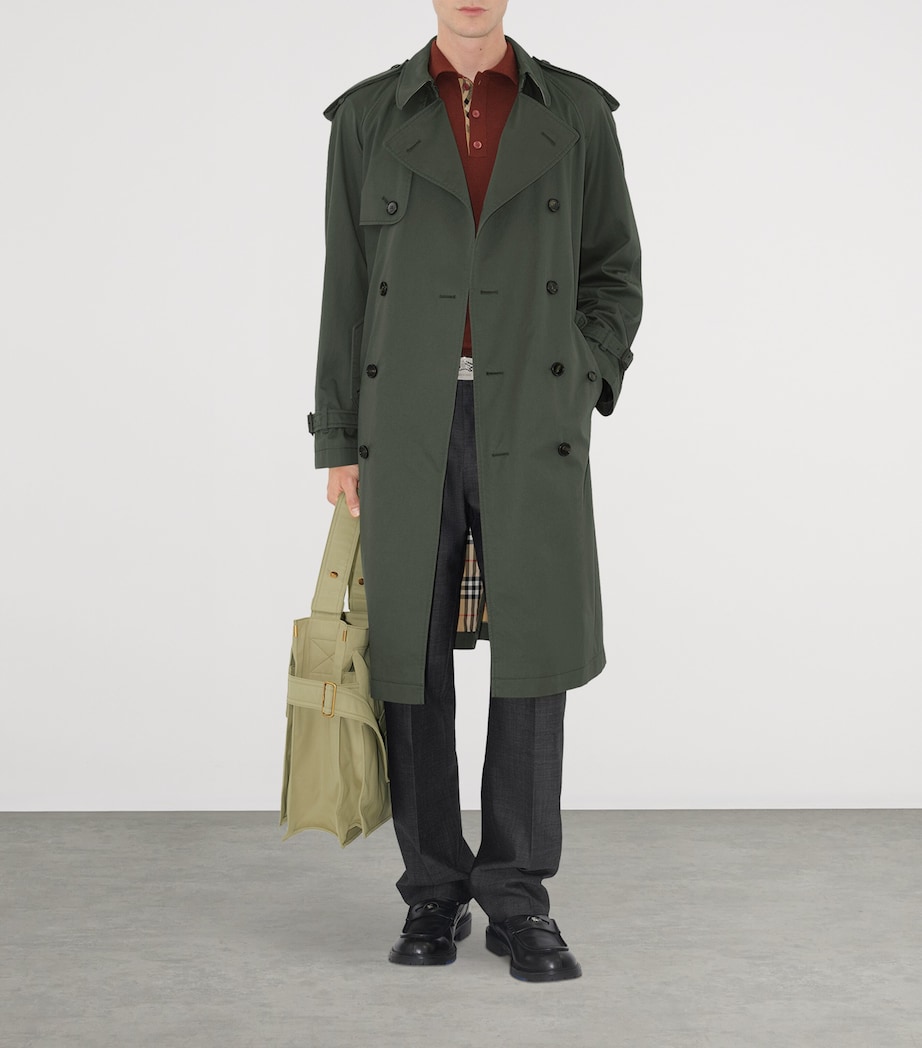 Gabardine Trench Coat YEW Image 2