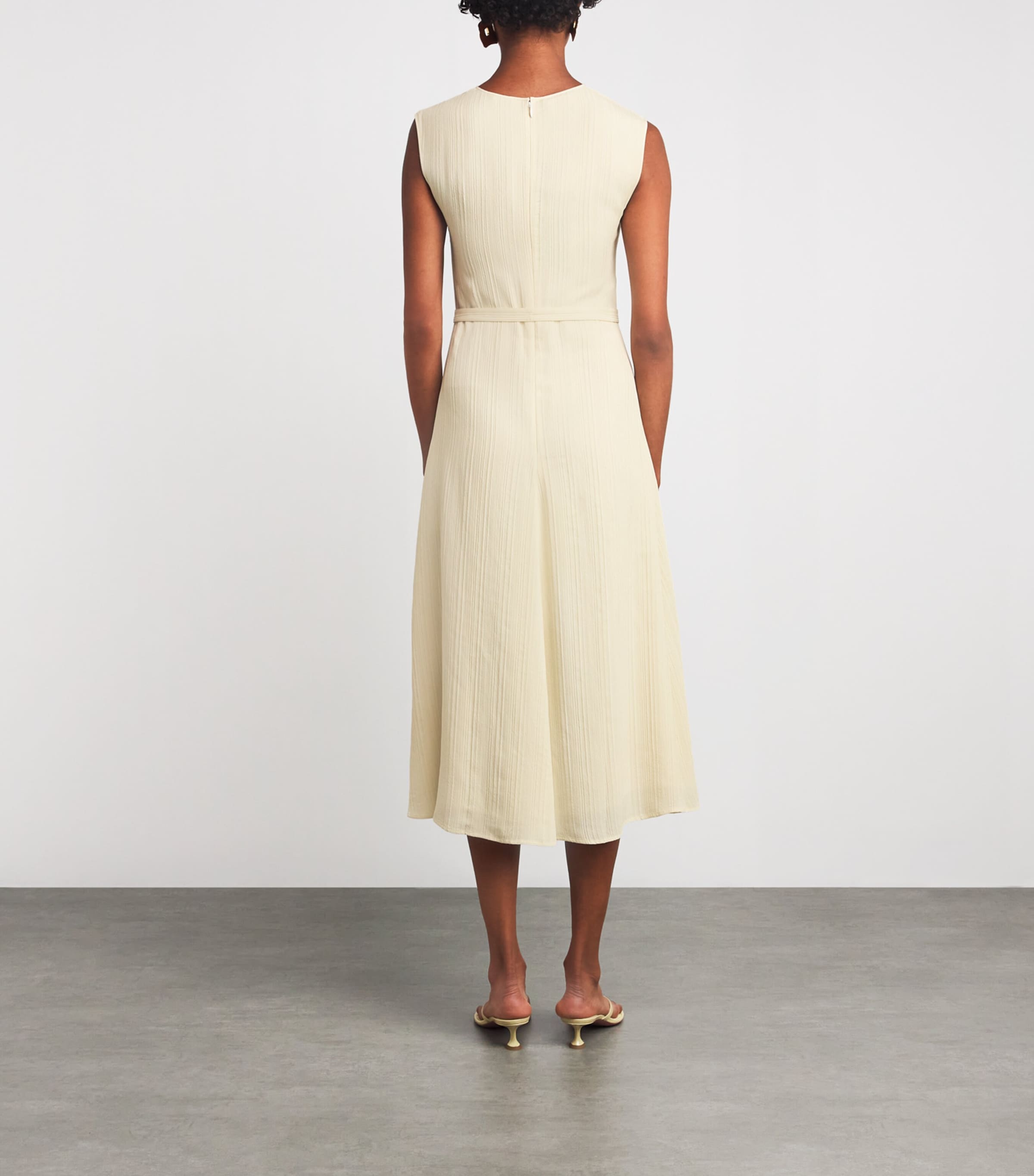 Silk-Blend Jacquard Garnier Maxi Dress SEASHELL Image 4