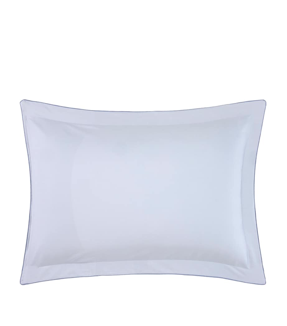 Yves Delorme Ecumes Standard Oxford Pillowcase (50cm x 75cm) Blue Image 3