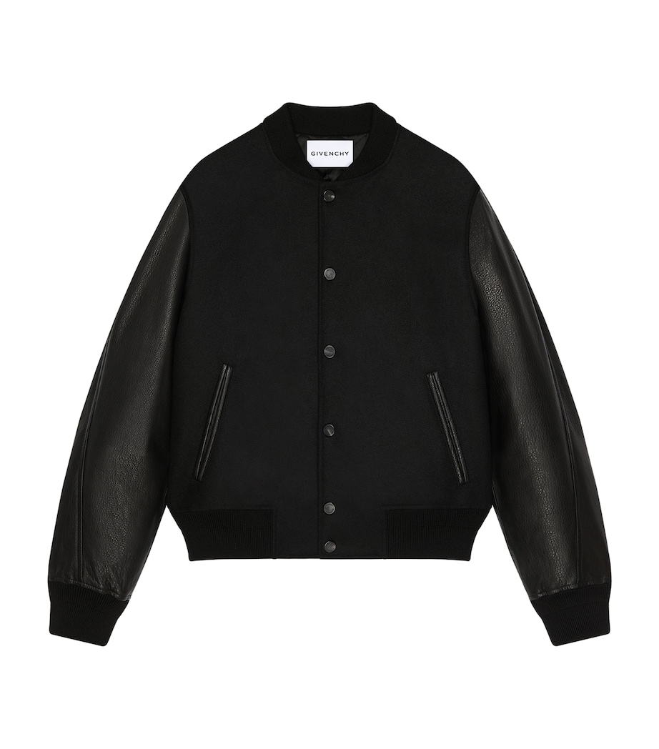 Givenchy Mens Wool-Lambskin Bomber Jacket Image 1