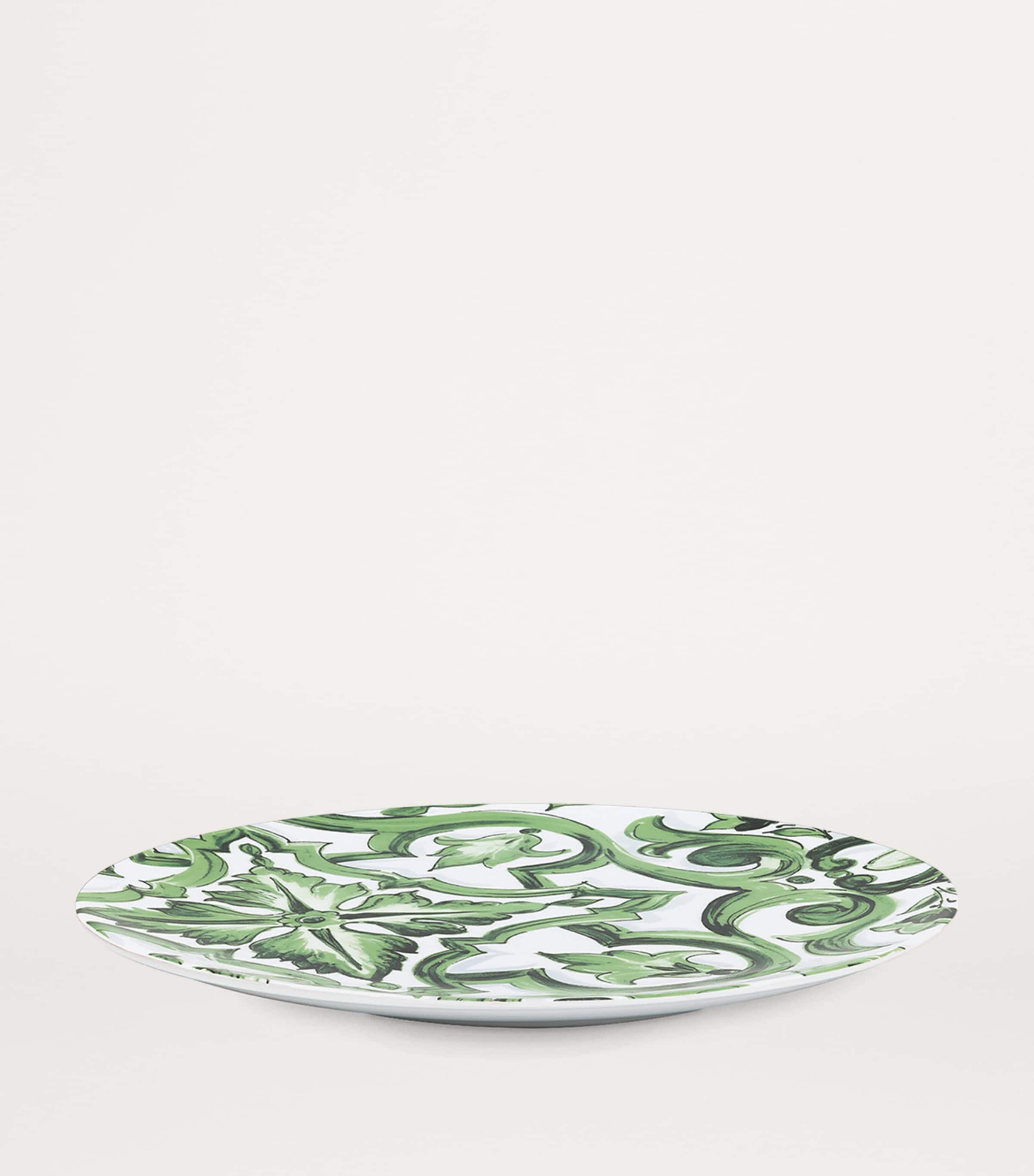 Porcelain Majolica Charger Plate (31cm) UV001-VERDE MAIOLICA Image 2