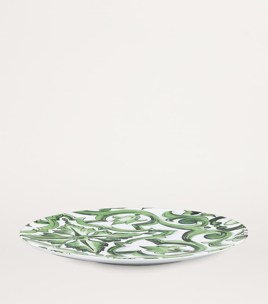 Porcelain Majolica Charger Plate (31cm) UV001-VERDE MAIOLICA Image 2