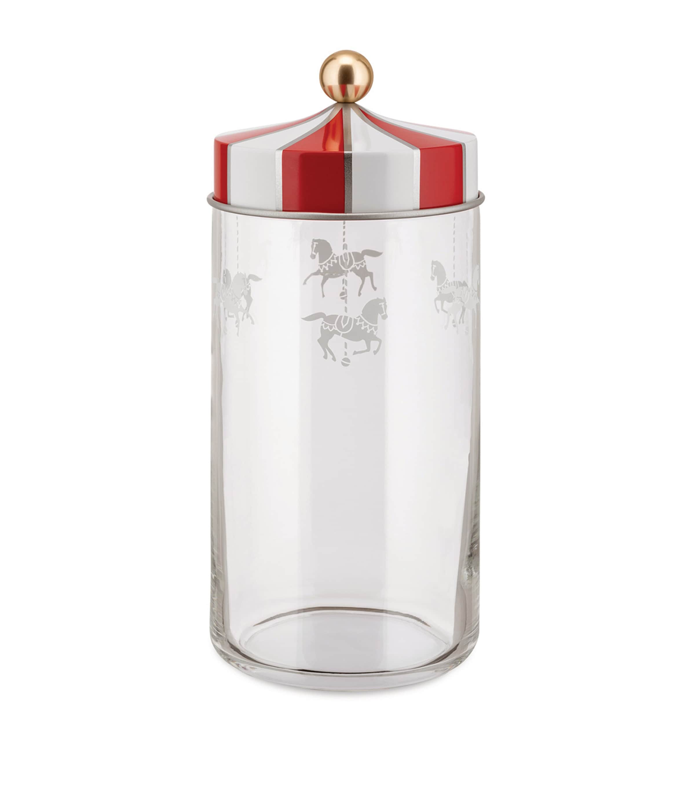 Alessi Glass Circus Jar In Transparent