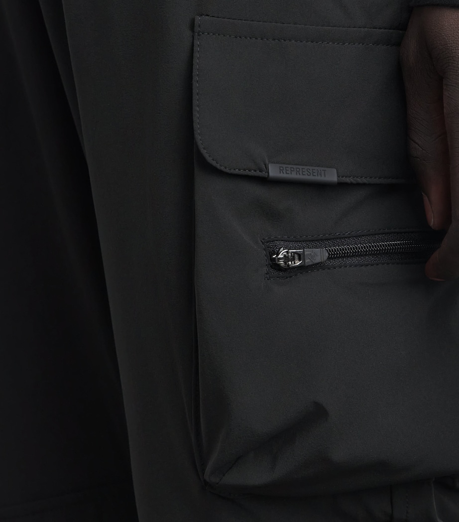 Represent 247 Mens 247 Cargo Trousers Jet Black Image 3