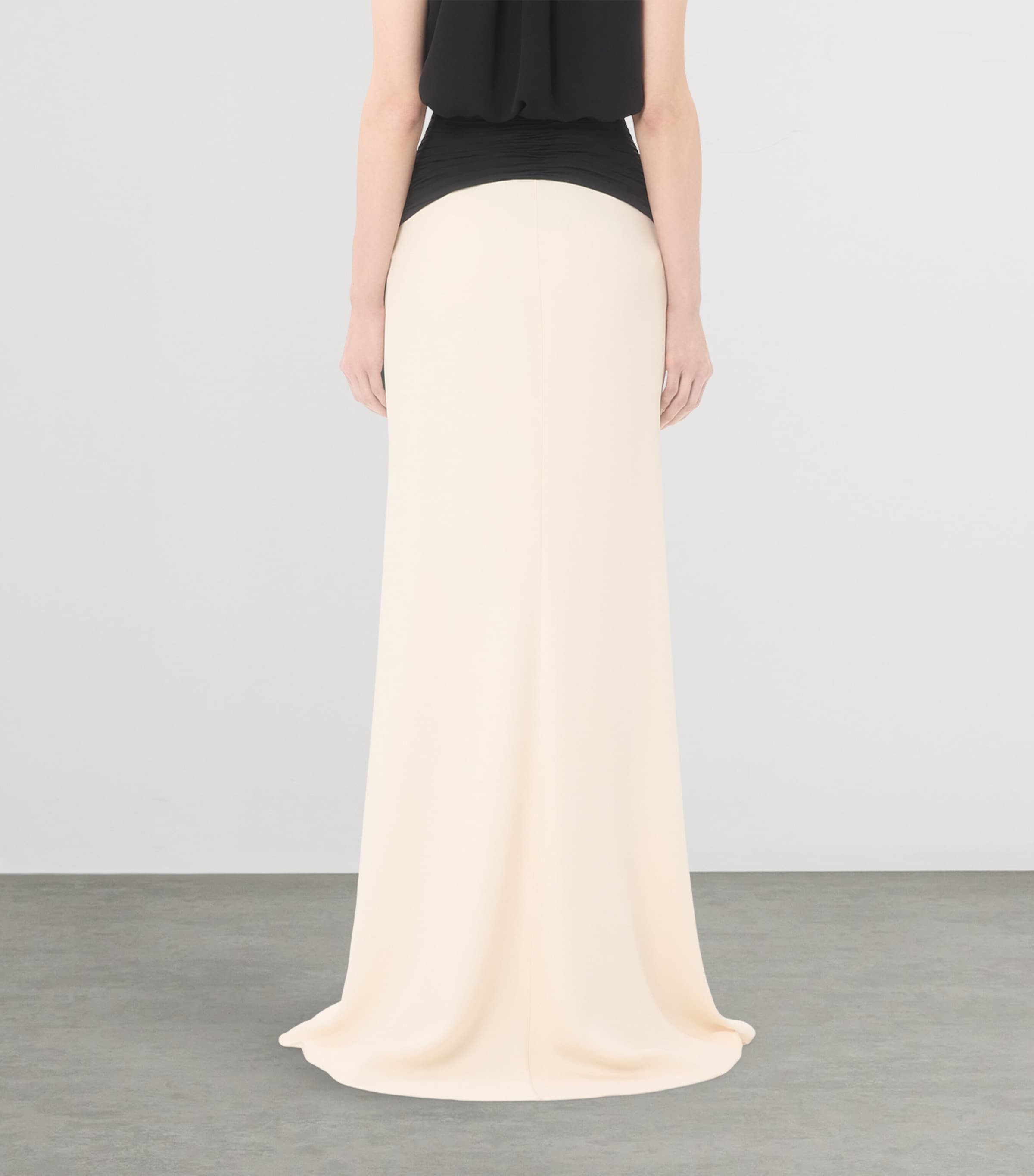 Valentino Womens Silk Gathered-Waist Maxi Skirt Image 2