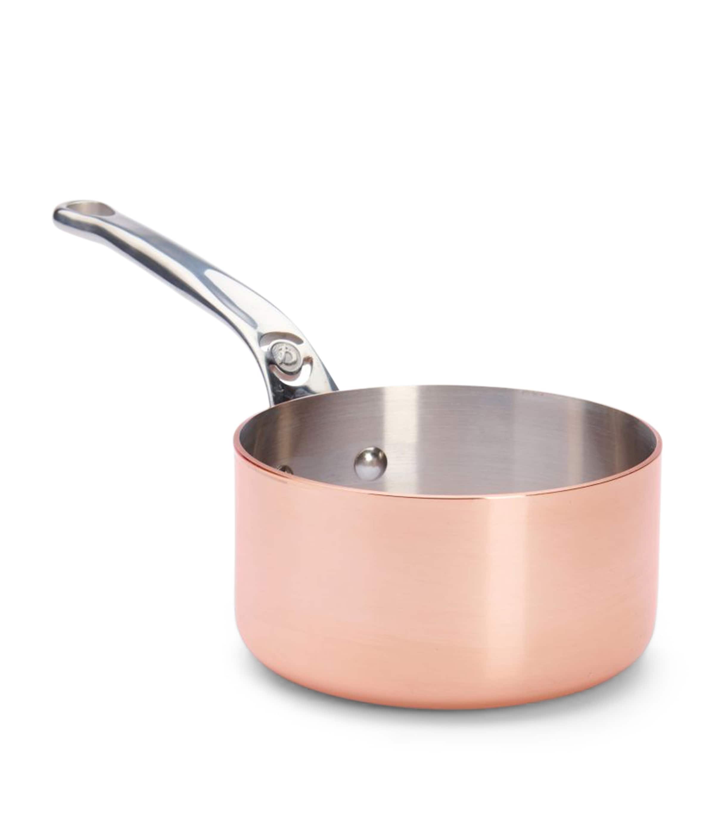 De Buyer Copper Prima Matera Saucepan and Lid (16cm) Copper Image 3