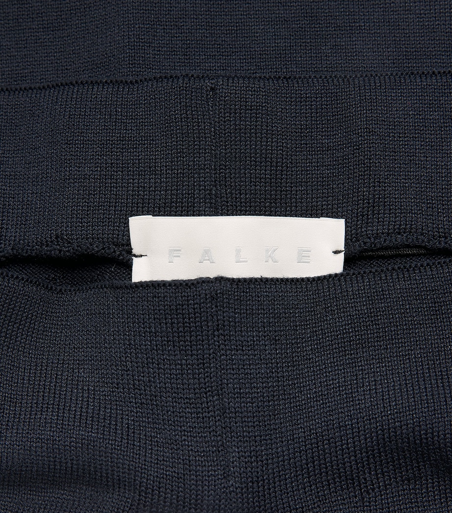 Falke Womens Merino Wool Trousers Dark Navy Image 6