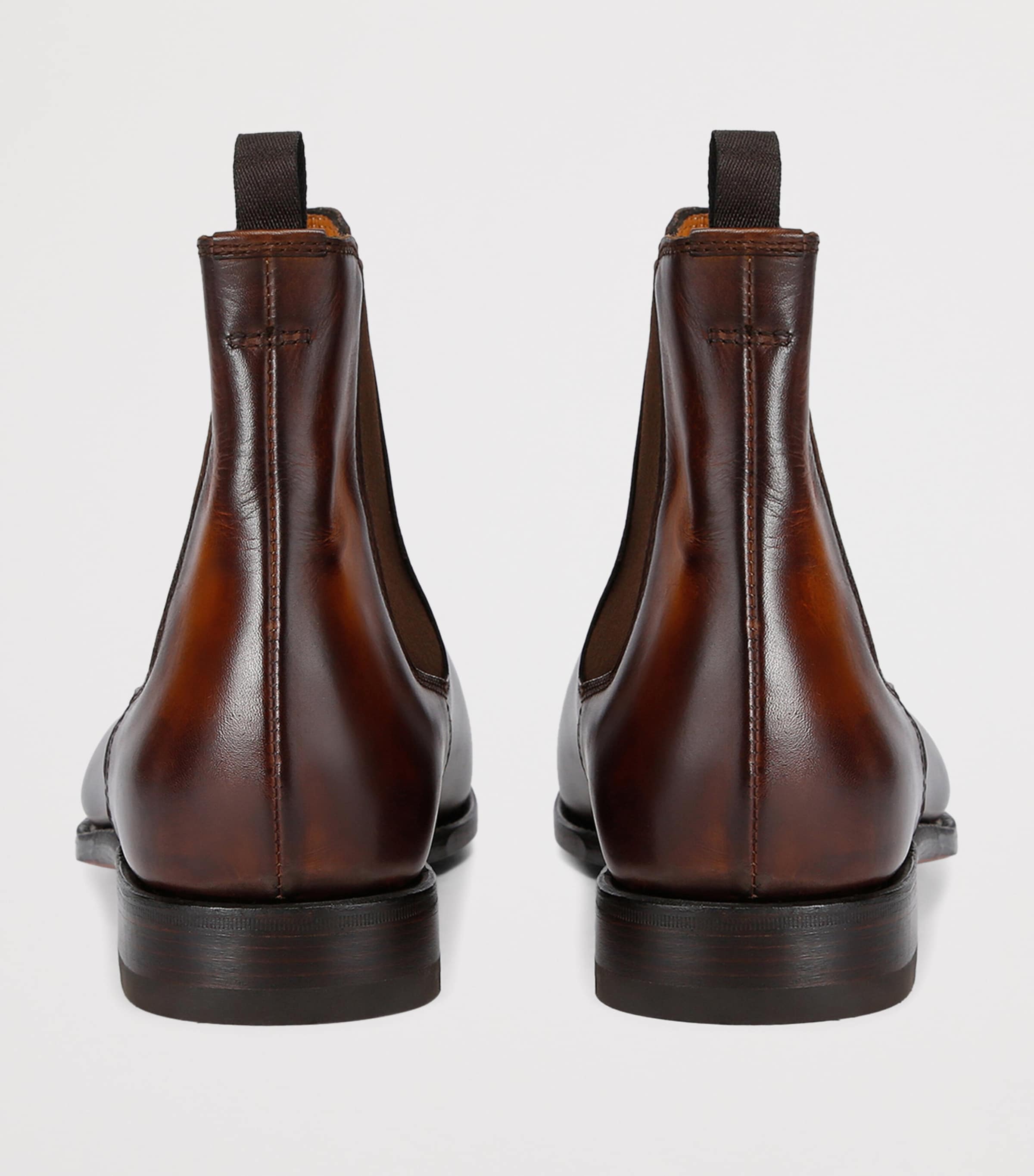 Leather Cavaliere Chelsea Boots BROWN Image 2