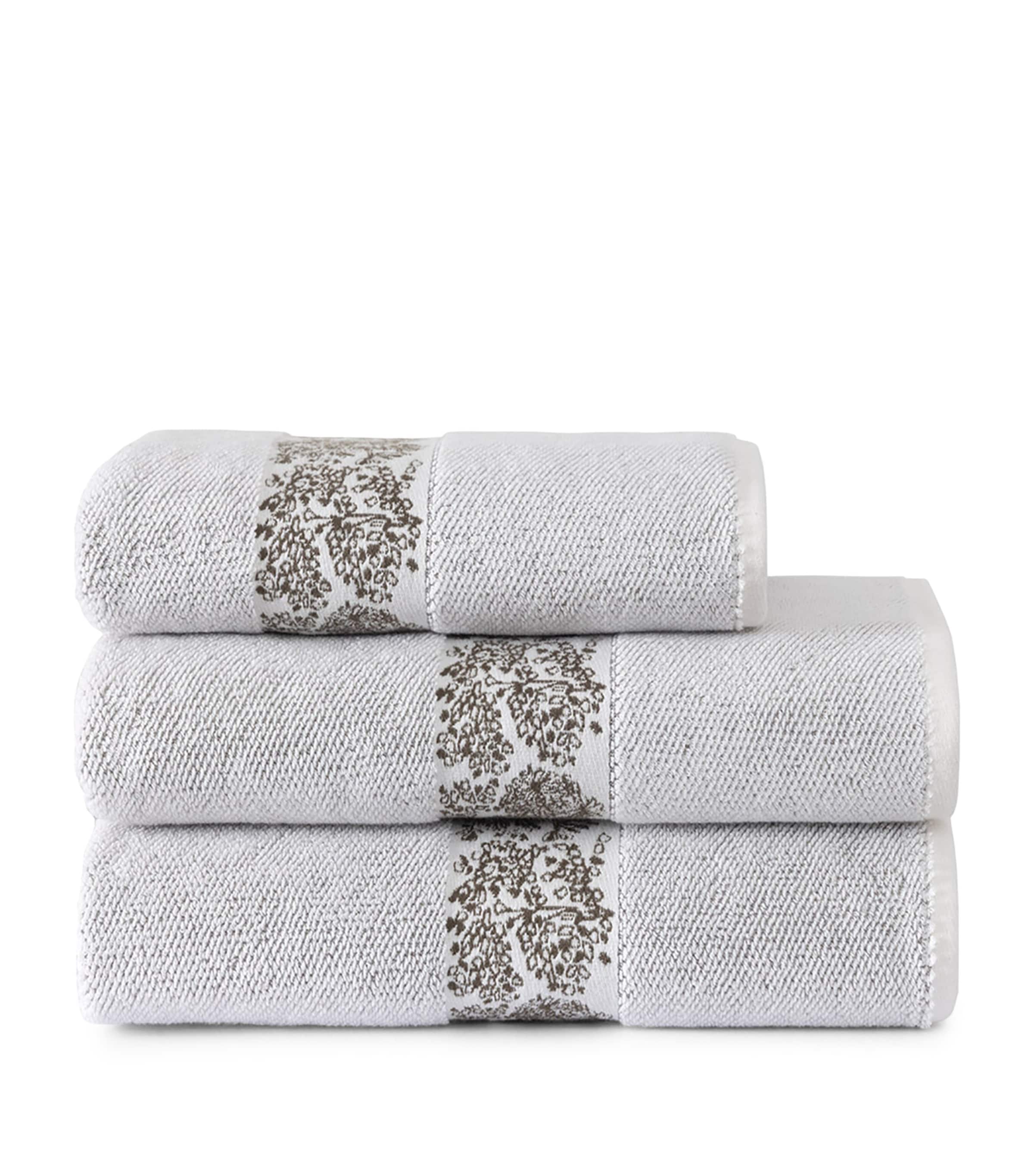 Yves Delorme Paysages Guest Towel In White