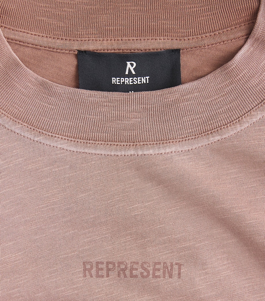 Represent Mens Cotton Owners Club T-Shirt Sienna Image 6